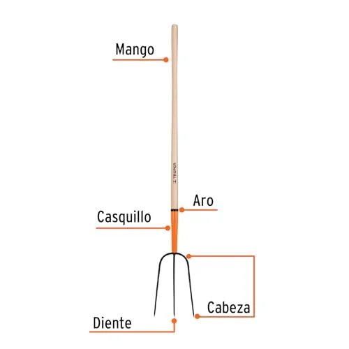 TRUPER BPJ-3 3-Tine Manure Fork 8