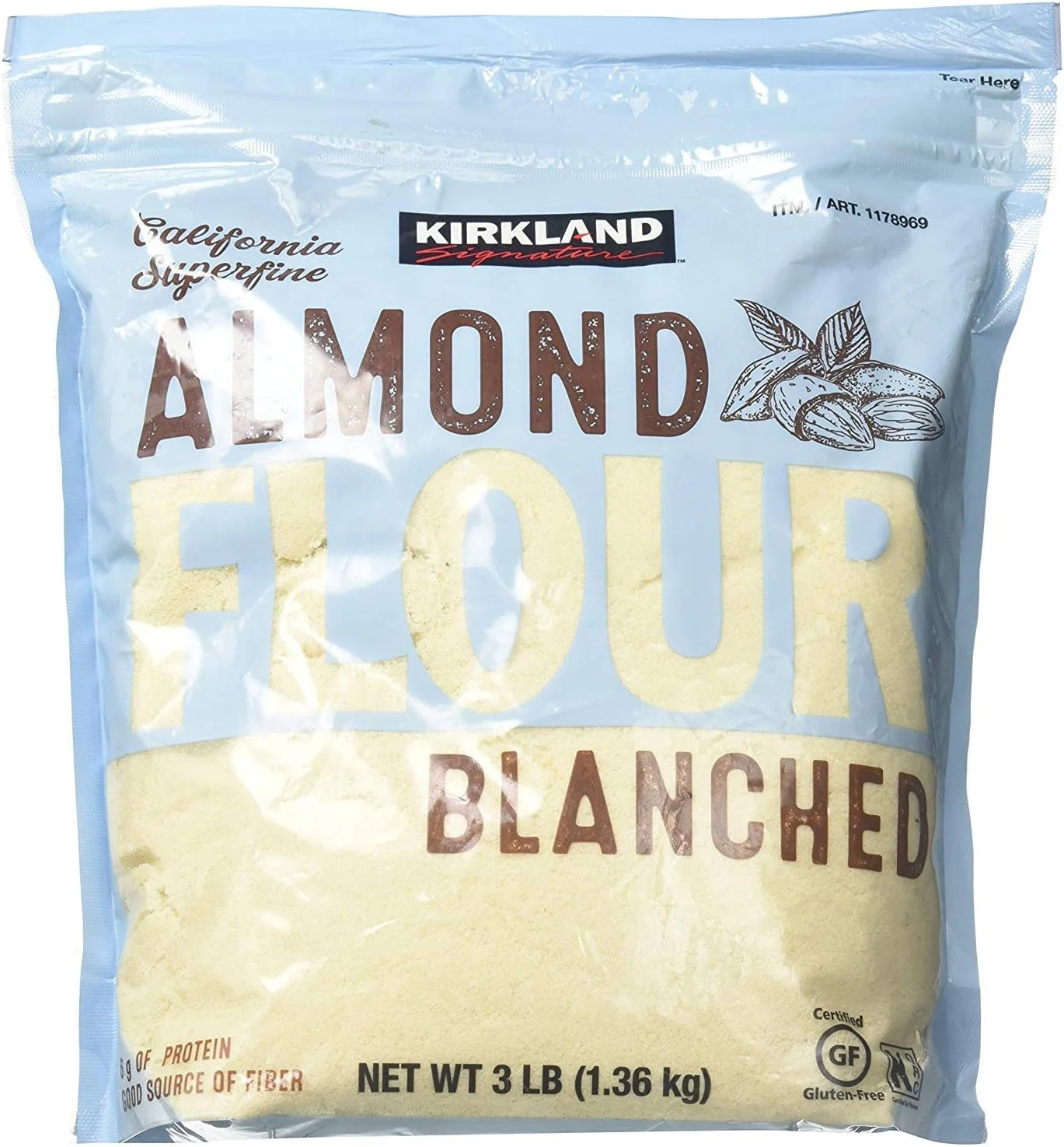 Fgdg Almond Flour Blanched California Superfine, 3 Pounds - 2 Pack
