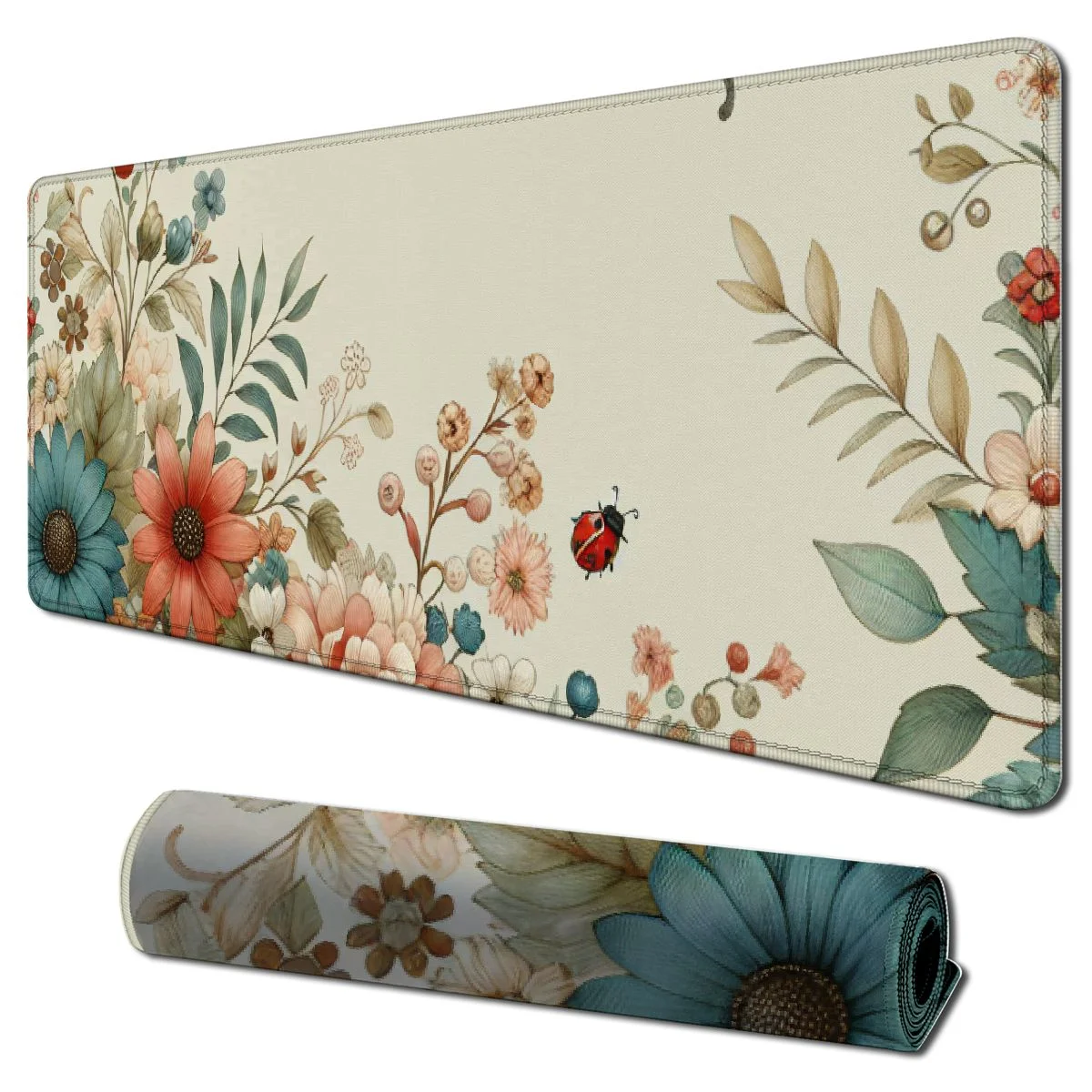 nygtbtfer Mouse Pad, Ergonomic Mouse Pad with Gel Wrist Rest Support, Mouse Pad with Lycra Cloth, Non-Slip PU Base for Computer, Laptop, Home, Office & Travel,