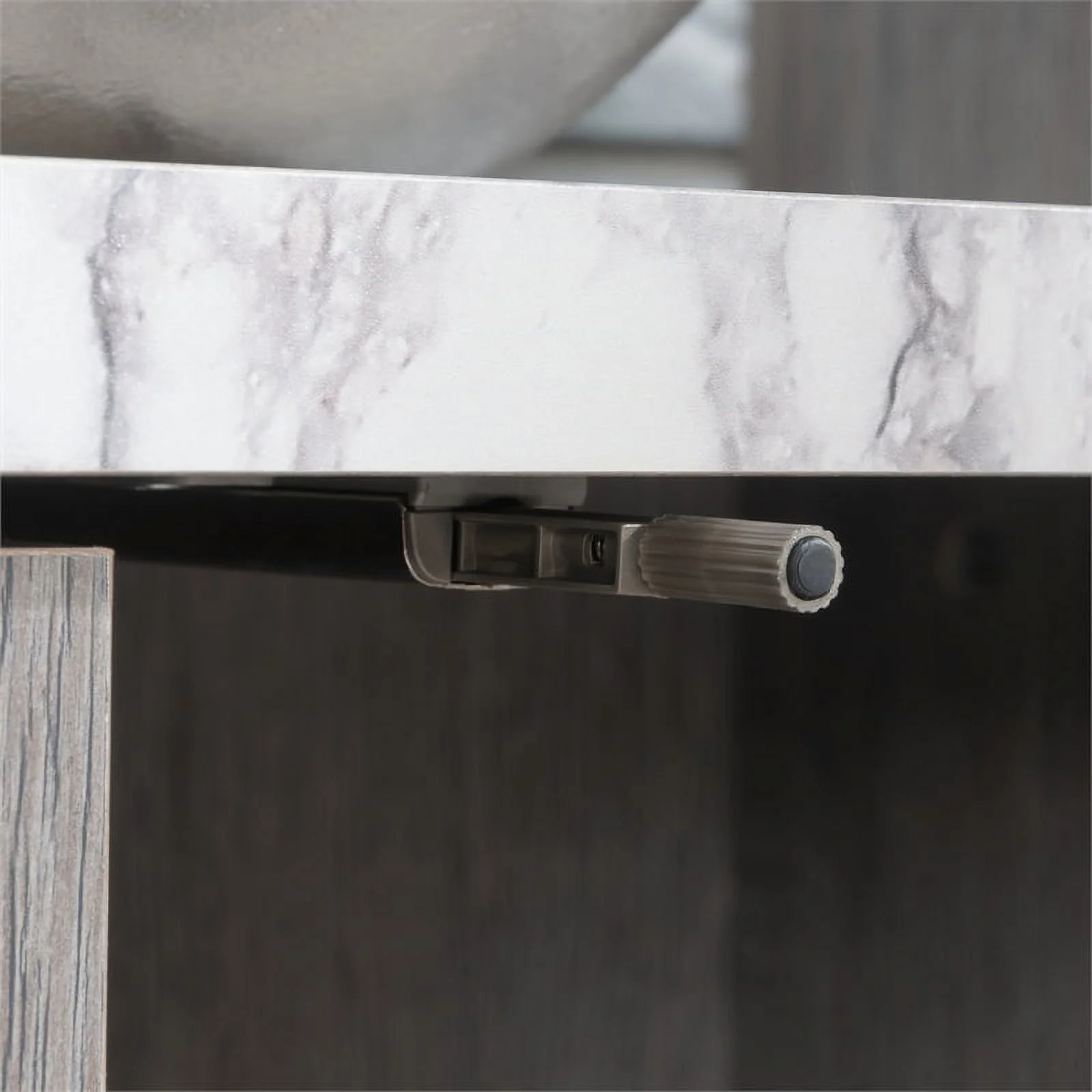 Pemberly Row Modern Engineered Wood Library in Ashen Oak Finish