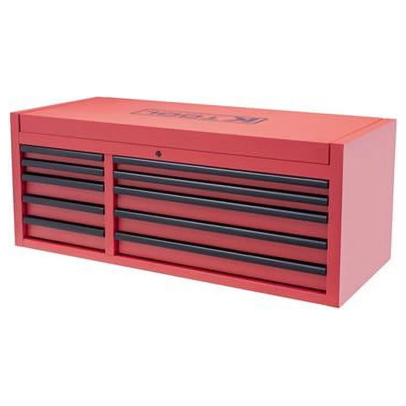 K Tool International KTI75135 55 in. 500 lbs Premium 10 Drawer Double Bay Tool Box, Matte Red