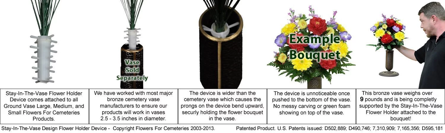 Sympathy Silks Artificial Cemetery Flowers 28