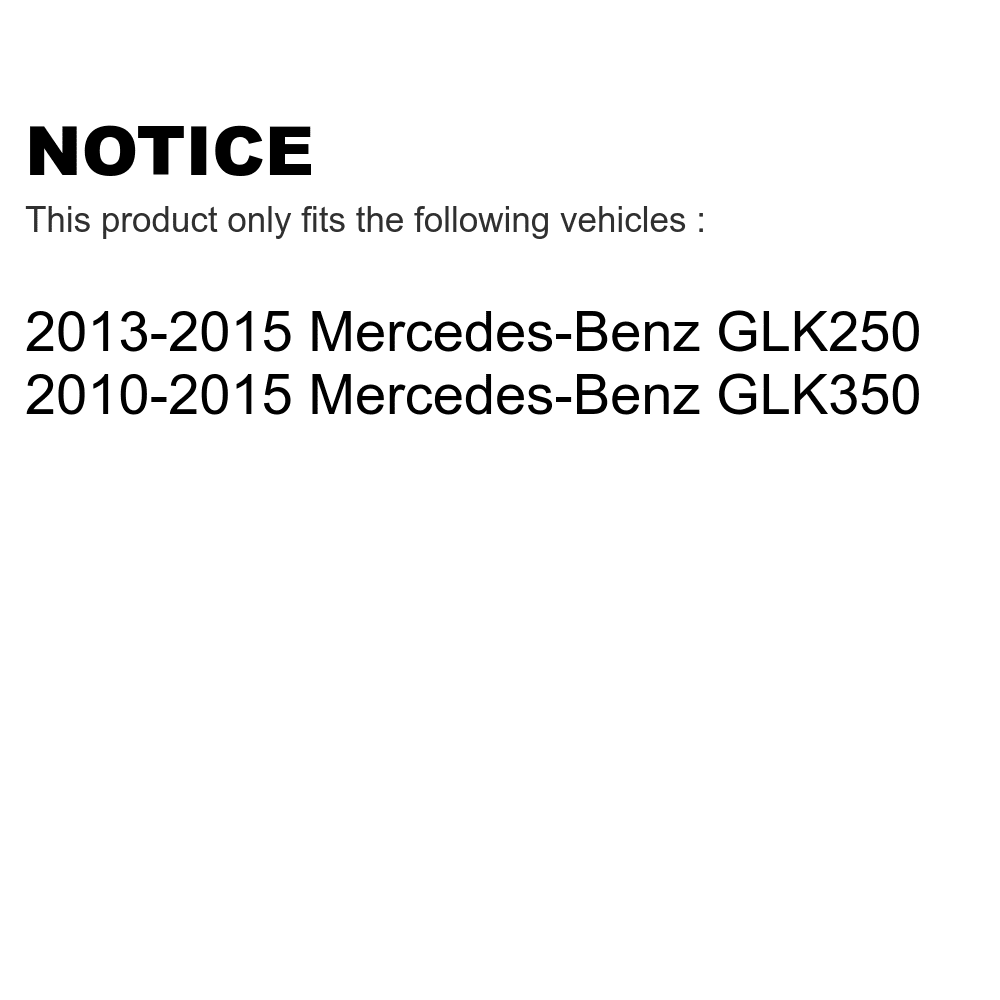 Transit Auto - Front Rear Coated Drilled Slotted Disc Brake Rotors And Semi-Metallic Pads Kit For Mercedes-Benz GLK350 GLK250 KDS-100292