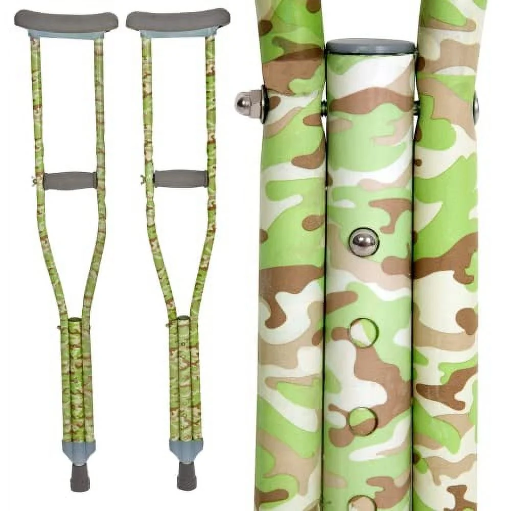 My Crutches - Youth Junior Crutches for Kids w Adjustable Handgrip and Length! for Children 3'9