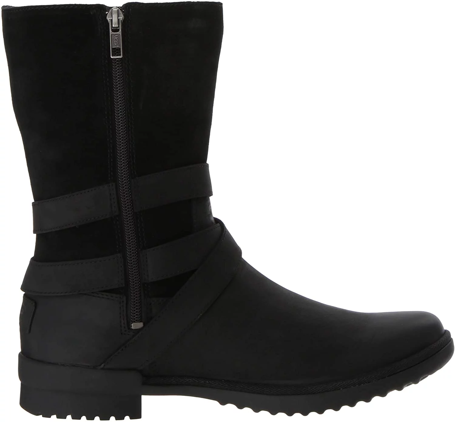 UGG Katelyn Leather Tall Block Brown Riding Boots 8M