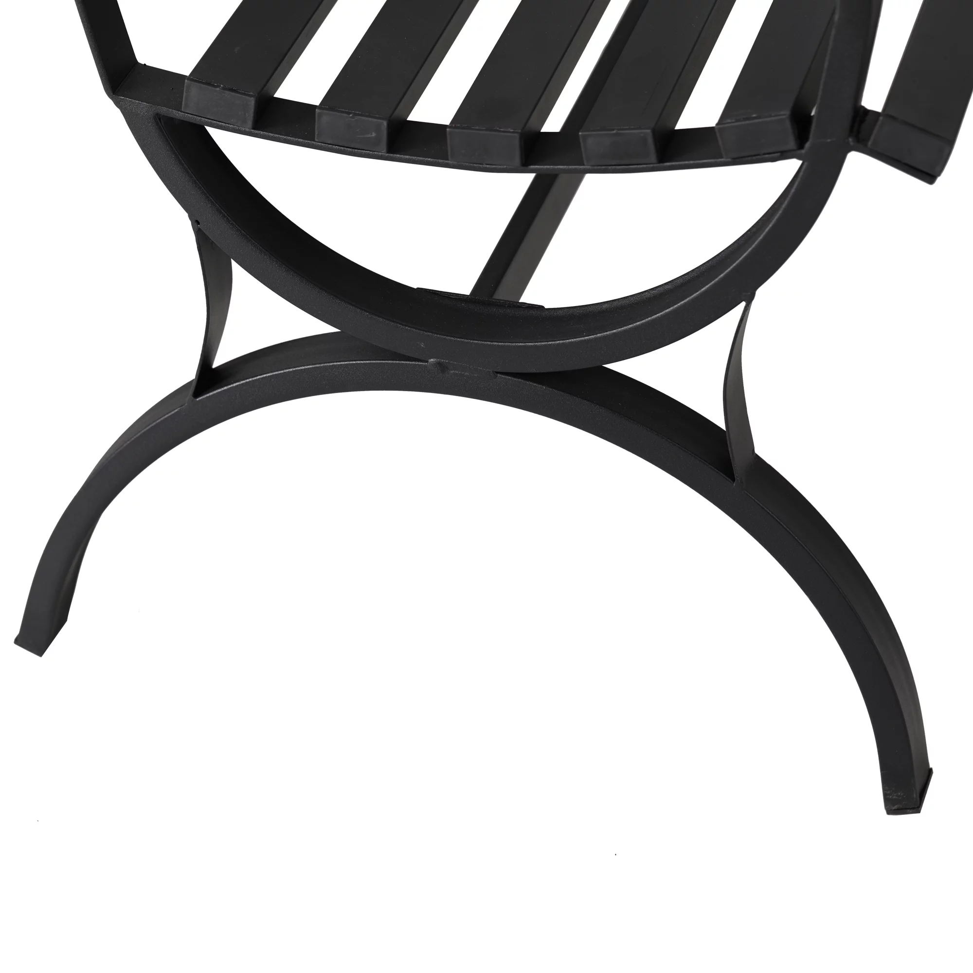 MF Studio Outdoor Garden Single Seater Chairs for Porch Lawn Yard Deck, Black