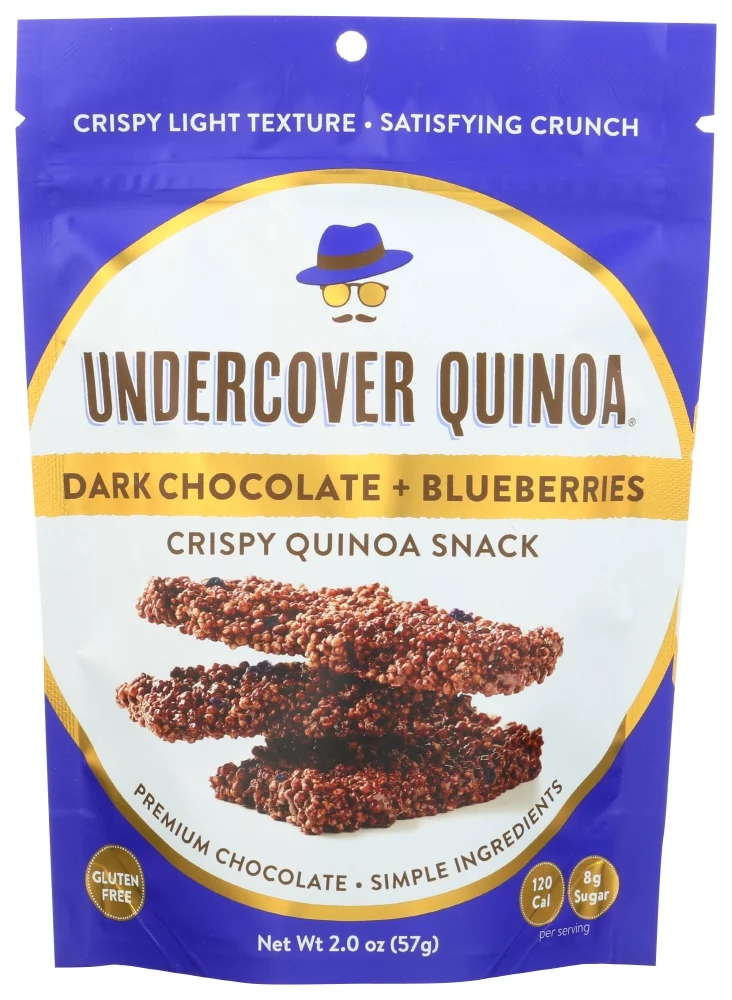 Undercover Quinoa Crispy Quinoa Dark Chocolate Blueberry, 2 Oz