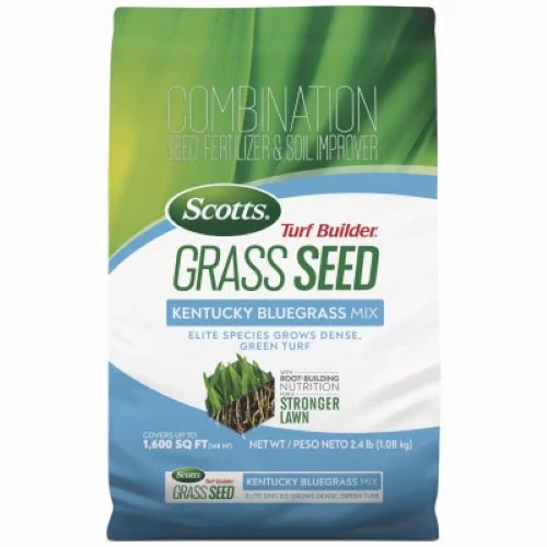 Scotts 18036 Turf Builder 2.4 LB Bag of Kentucky Bluegrass Grass Seed Mix - Quantity of 3