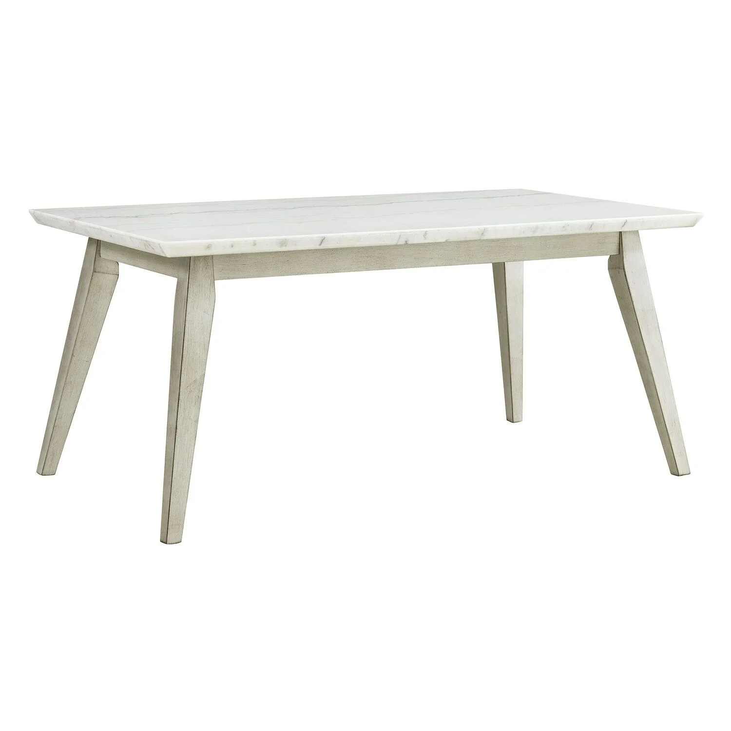 Picket House Furnishings  Kean  Dining Table w/white marble top in White