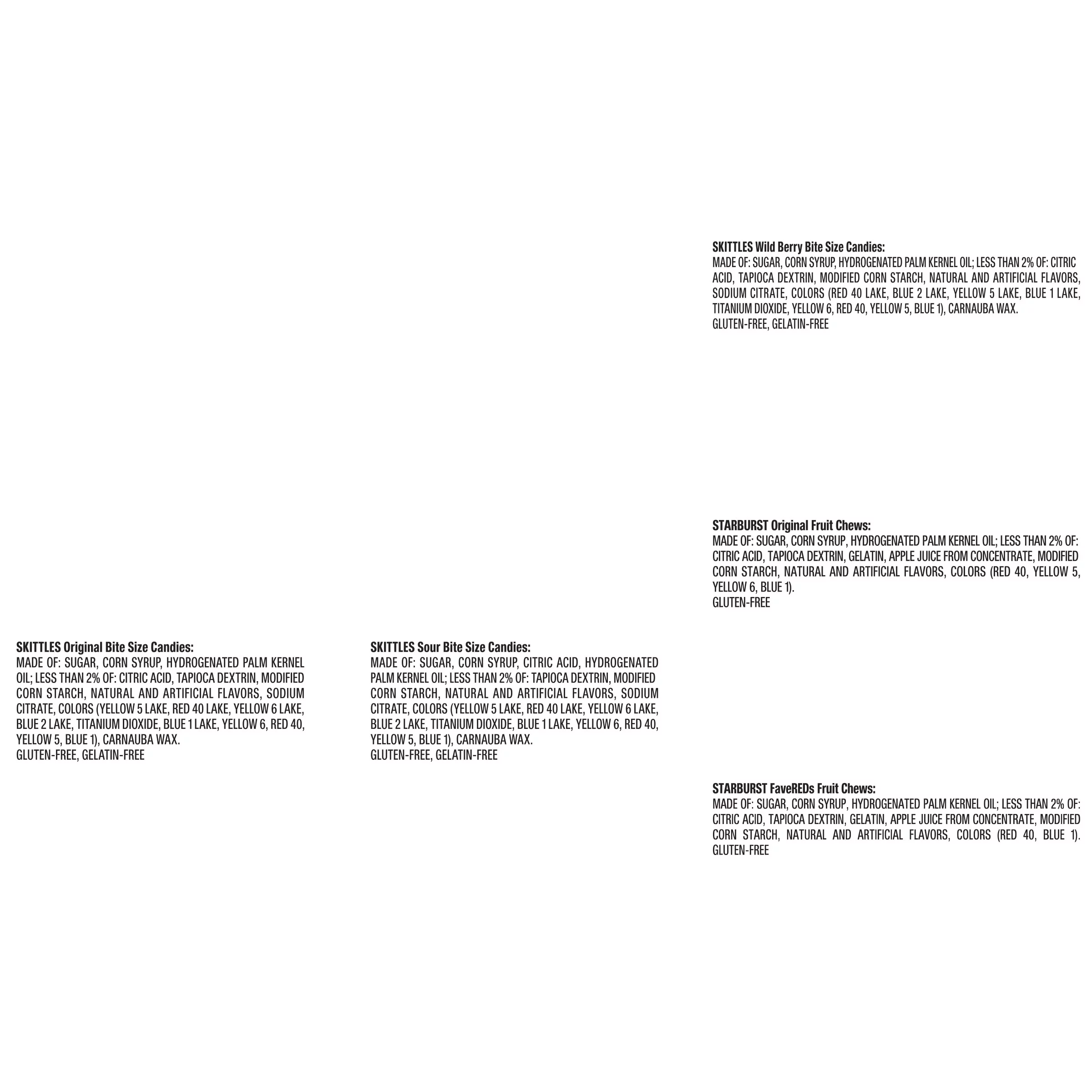 Mars Mixed Skittles & Starburst Chewy Variety Pack Halloween Candy, 18 Count Box