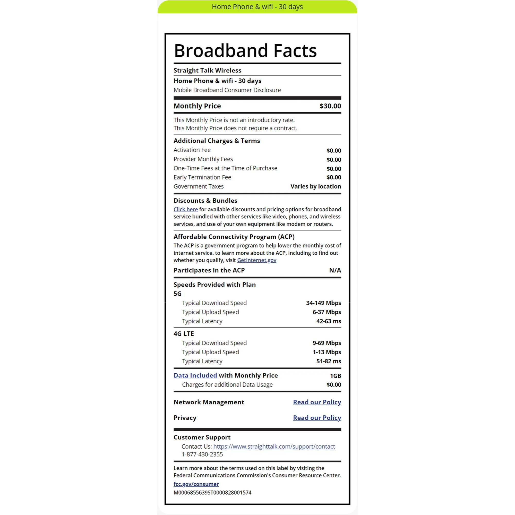 Straight Talk $30 Home Center Unlimited 30 Days Plan Direct Top Up