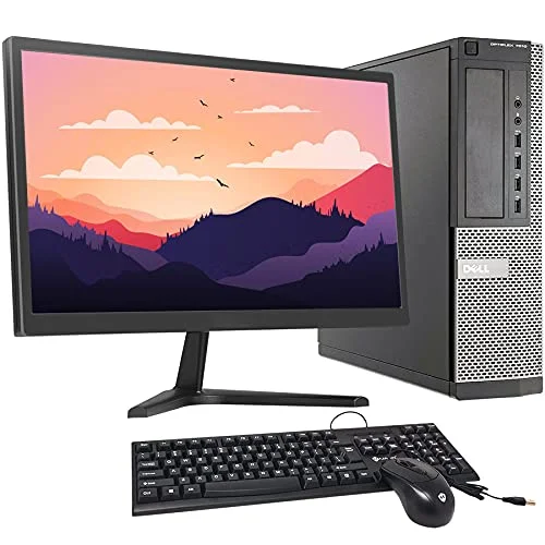 Desktop Computer Package Compatible with Dell Optiplex 7010 Intel Quad Core i5 3.20GHz, 8GB DDR3 RAM, 256GB SSD, 20 Inch LCD Monitor(HDMI), Keyboard, Mouse, WiFi, Windows 10 Professional (Used)