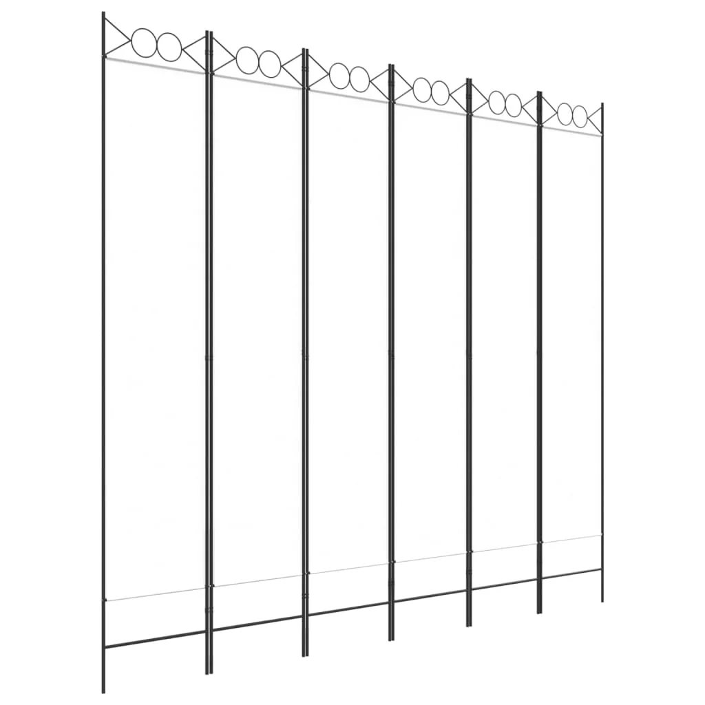 Anself 6-Panel Room Divider White 94.5