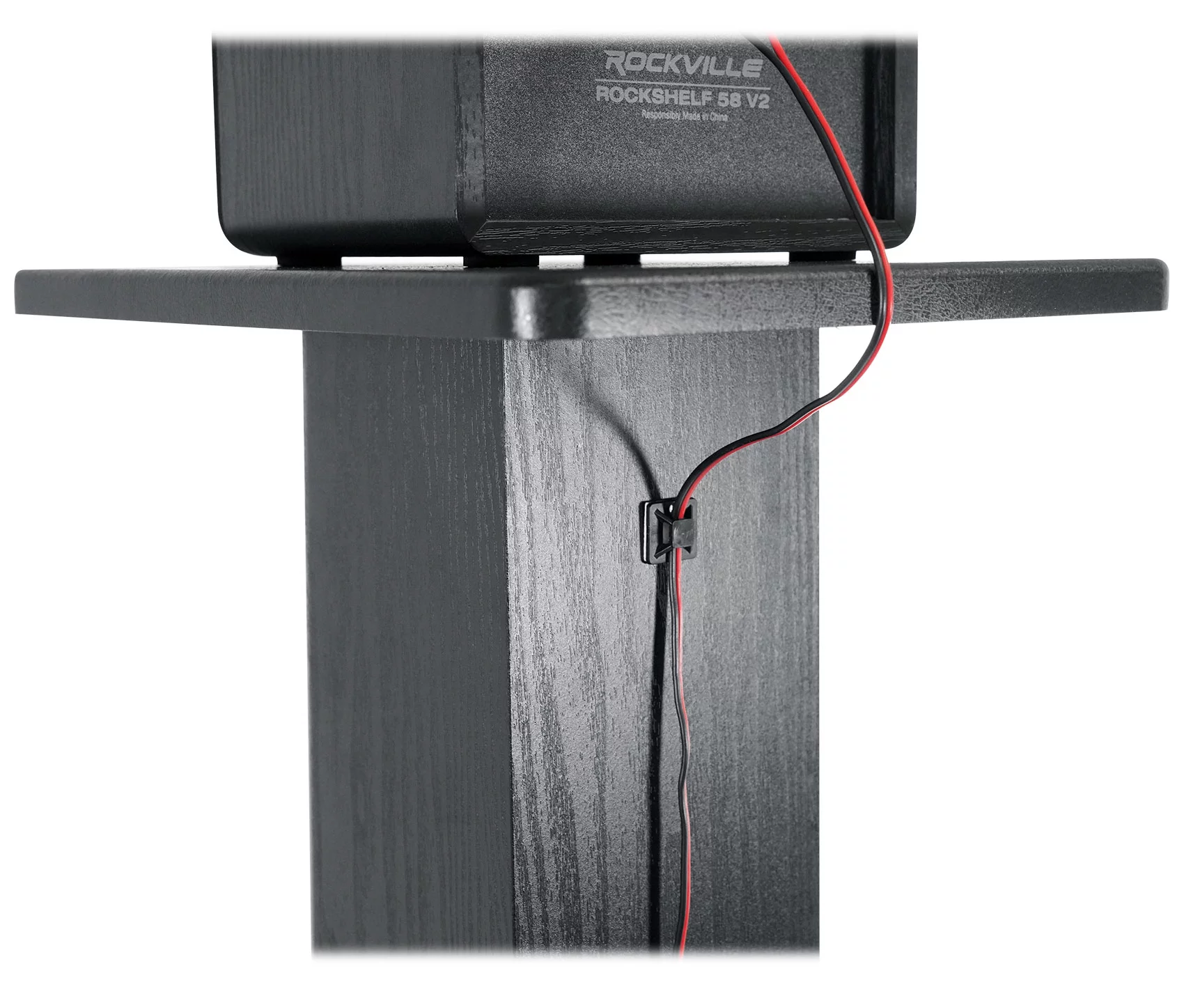 (2) Rockville SS36B Black Wood Grain 36