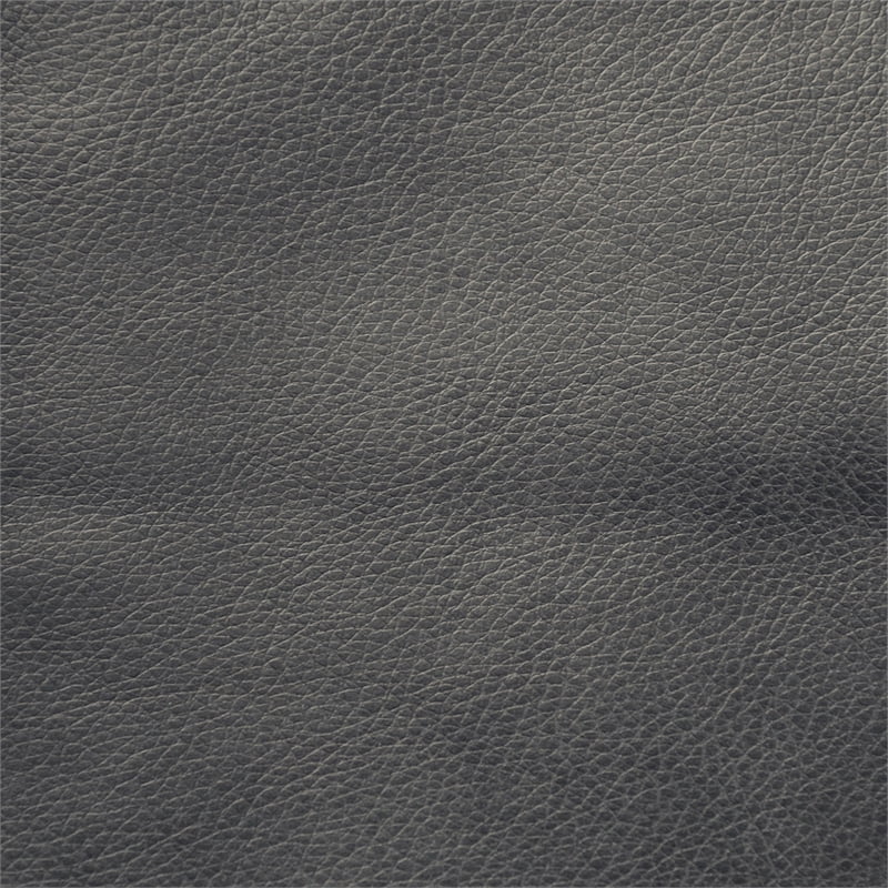 Bowery Hill Power Lay Flat Recliner with Power Headrest in Gray Faux Leather