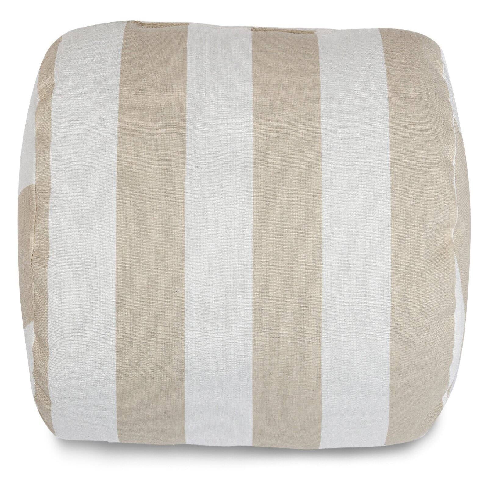 Majestic Home Goods Vertical Stripe Indoor / Outdoor Bolster Pillow