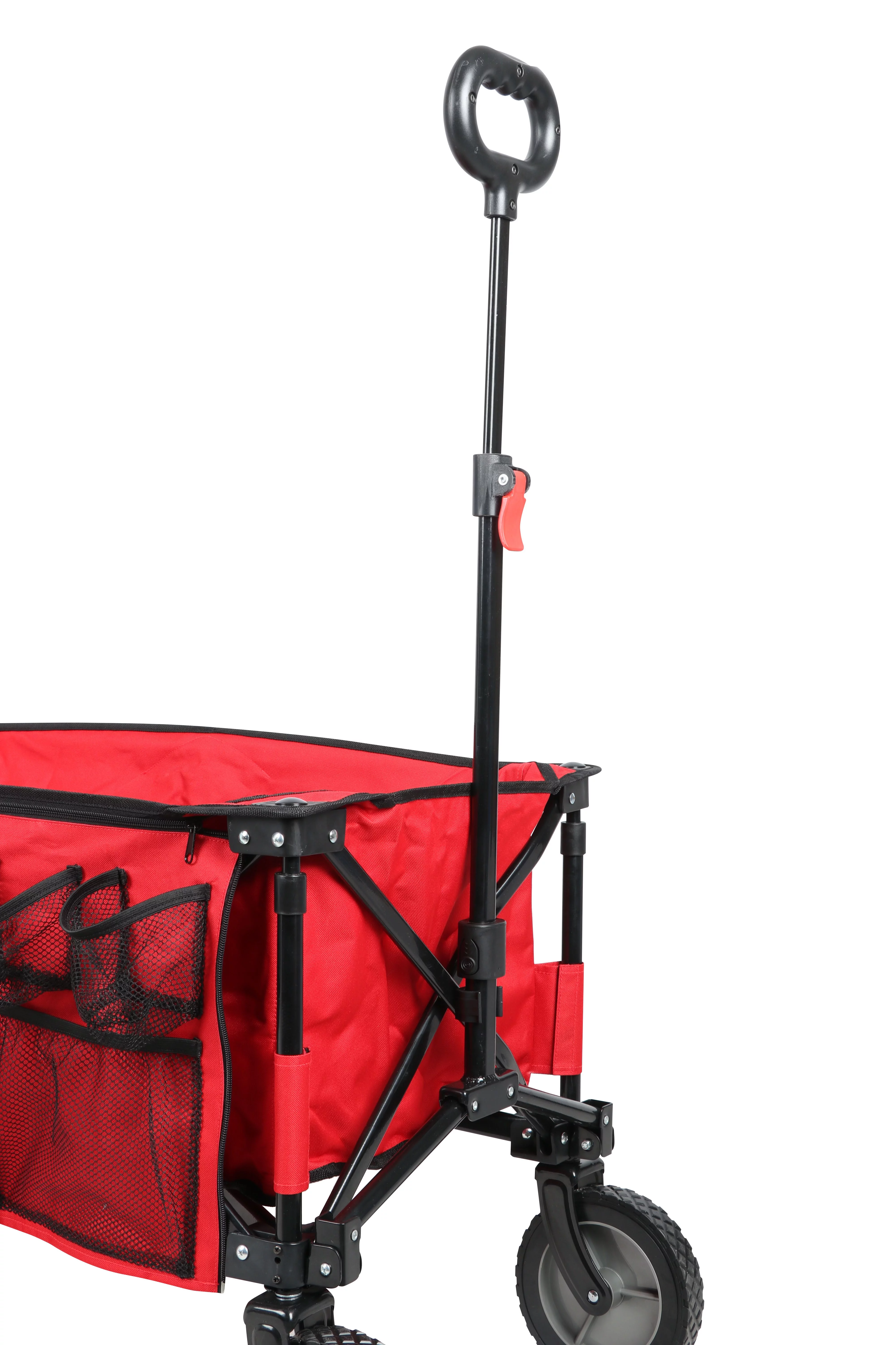 Ozark Trail Camping Utility Wagon with Tailgate & Extension Handle, Red