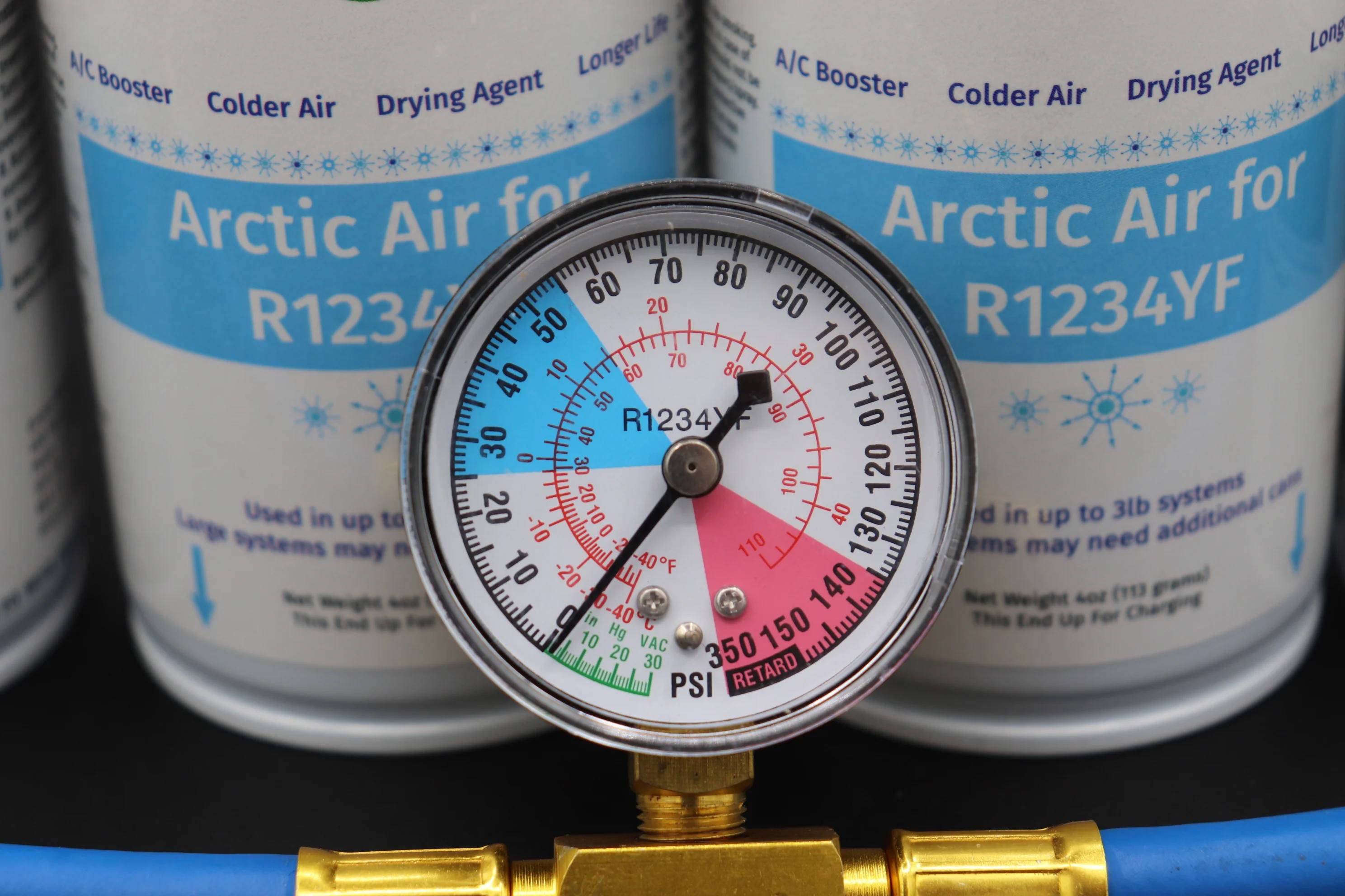 Envirosafe Arctic Air for R1234YF, Pro seal for R1234 Kit with Gauge, Universal Fit