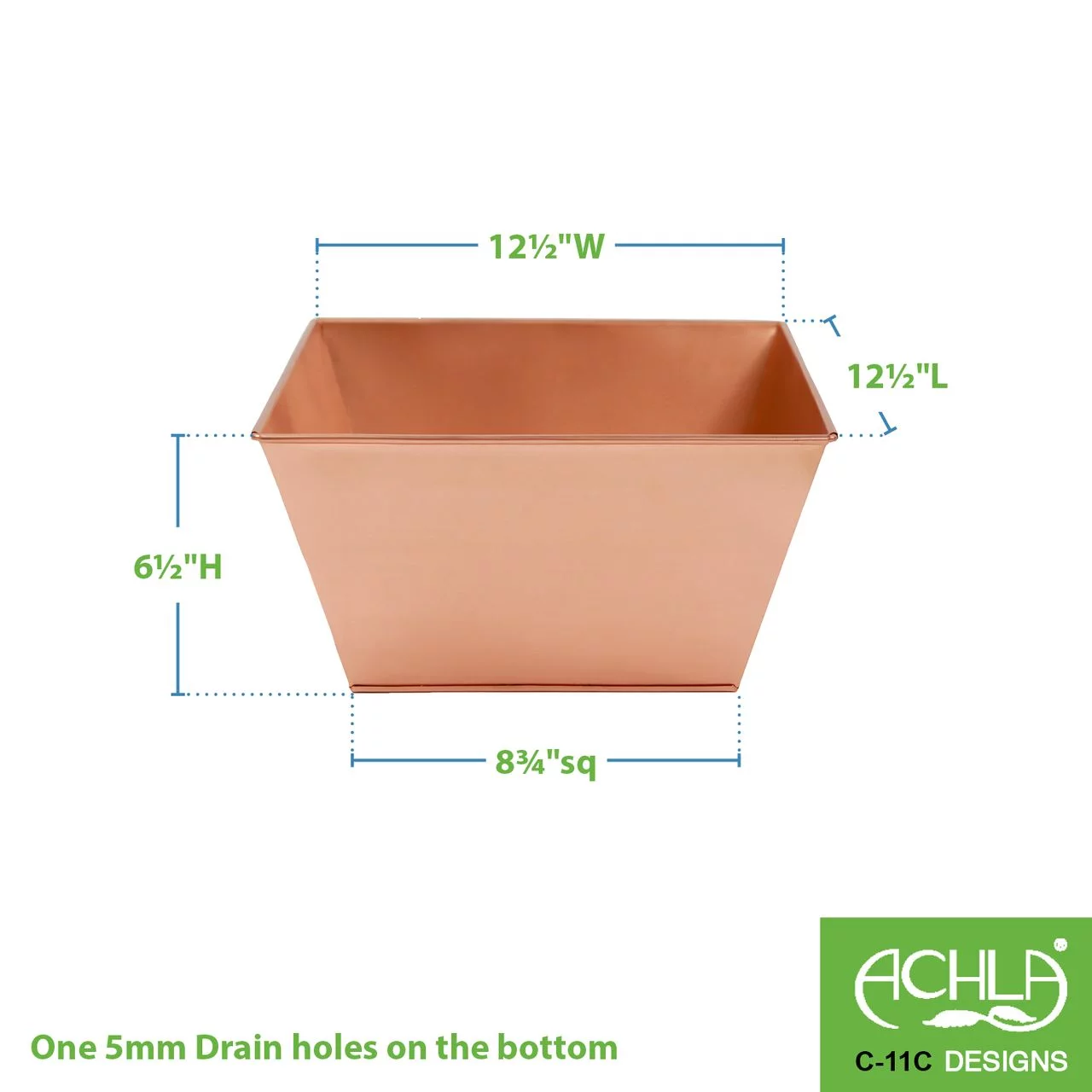 ACHLA Designs  Copper Plated Flower Box, Small