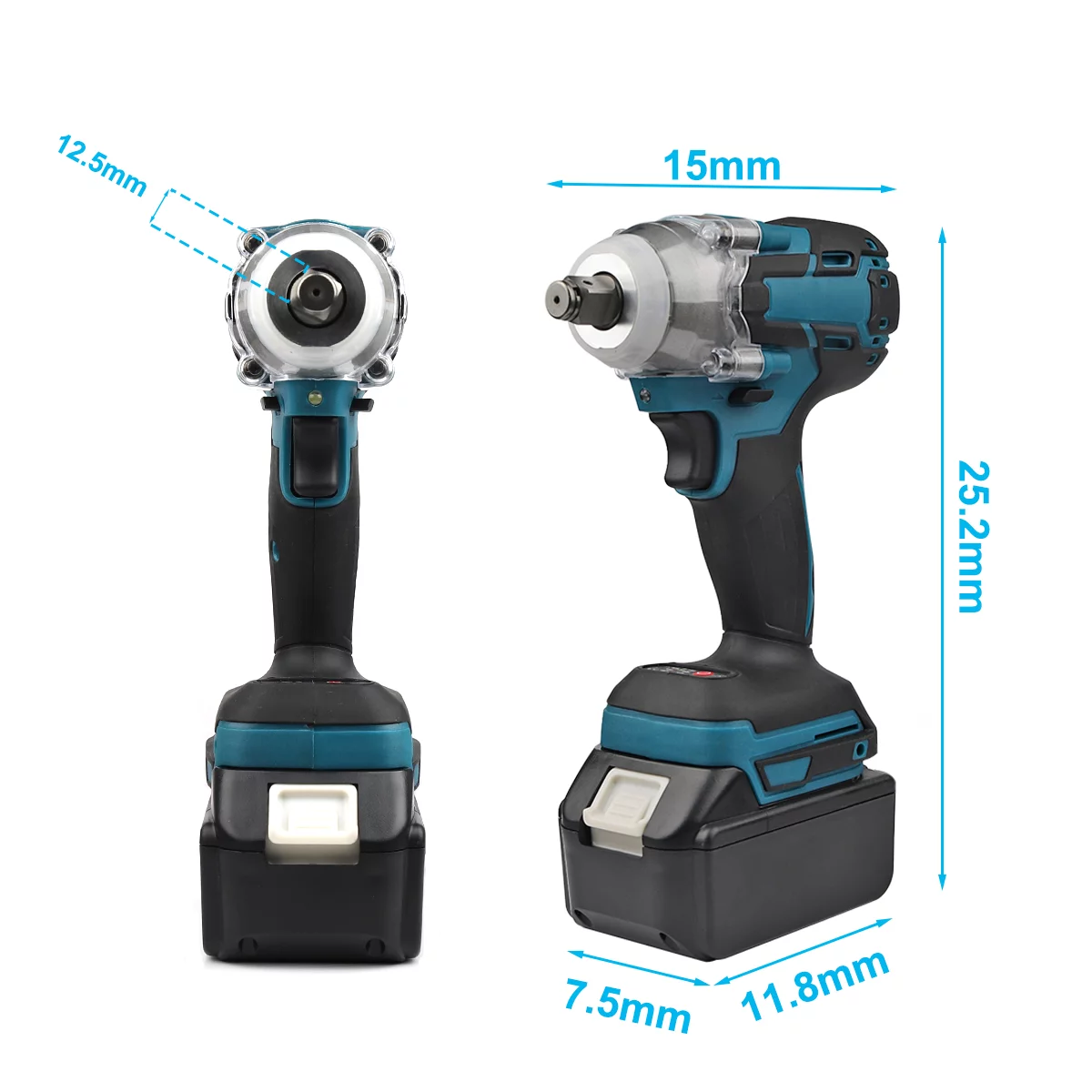 Supsupsiu Brushless Electric Impact Wrench Cordless Impact Wrench 1000Nm High-Torque Impact Driver with LED Work Light Powerful Wrench Tool for Car Tire Repair Wood Metal