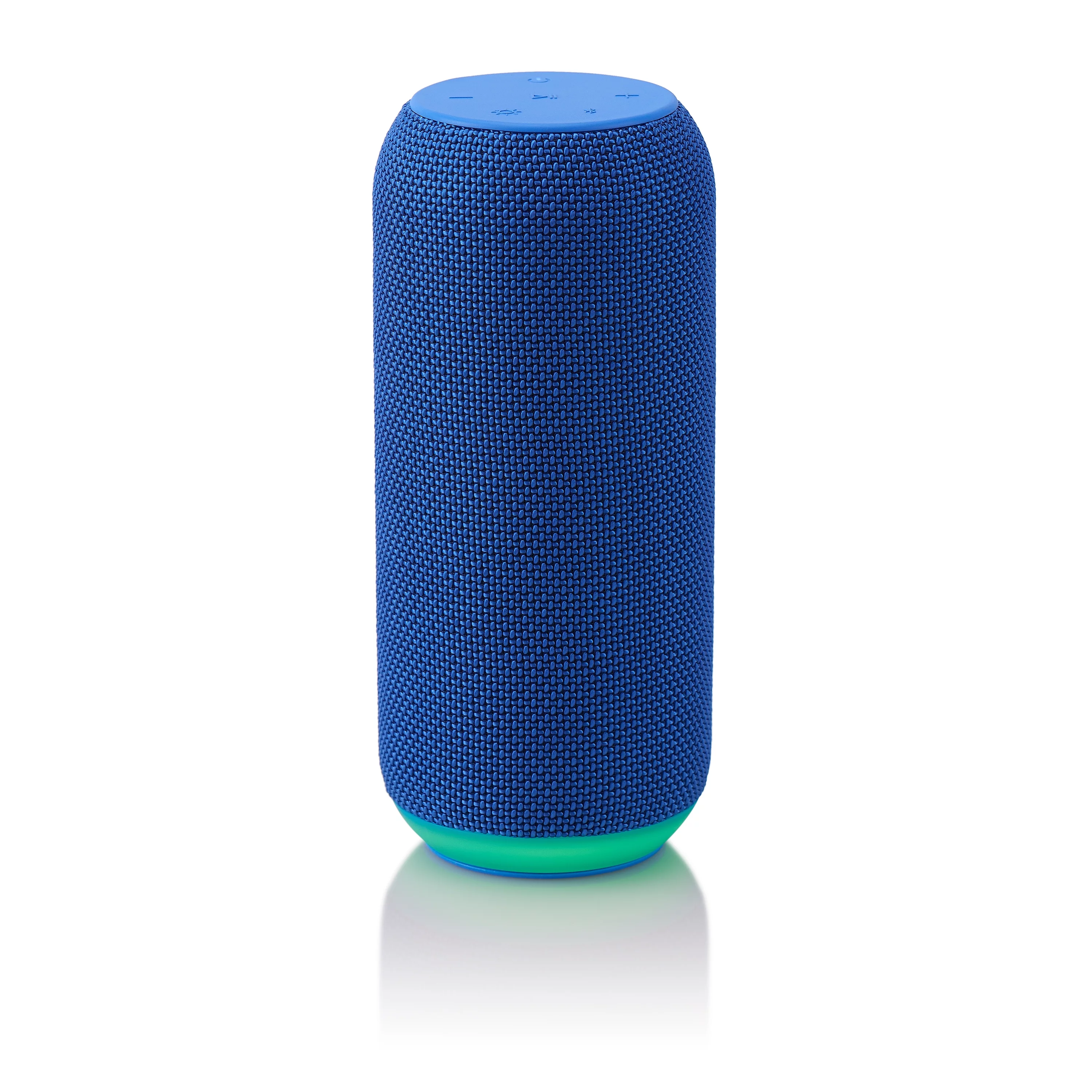 onn. Portable Bluetooth Speaker with LED Lighting, Cobalt, AAABLU100006889