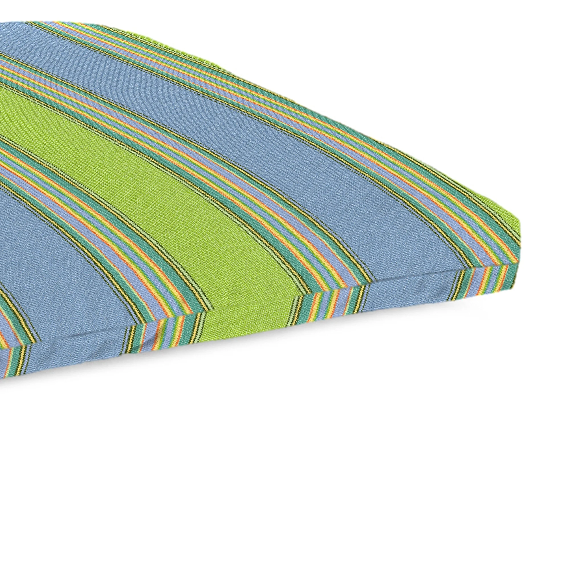 Jordan Manufacturing Sunbrella 48W x 18D in. Bravada Stripe Limelight Outdoor Bench Cushion