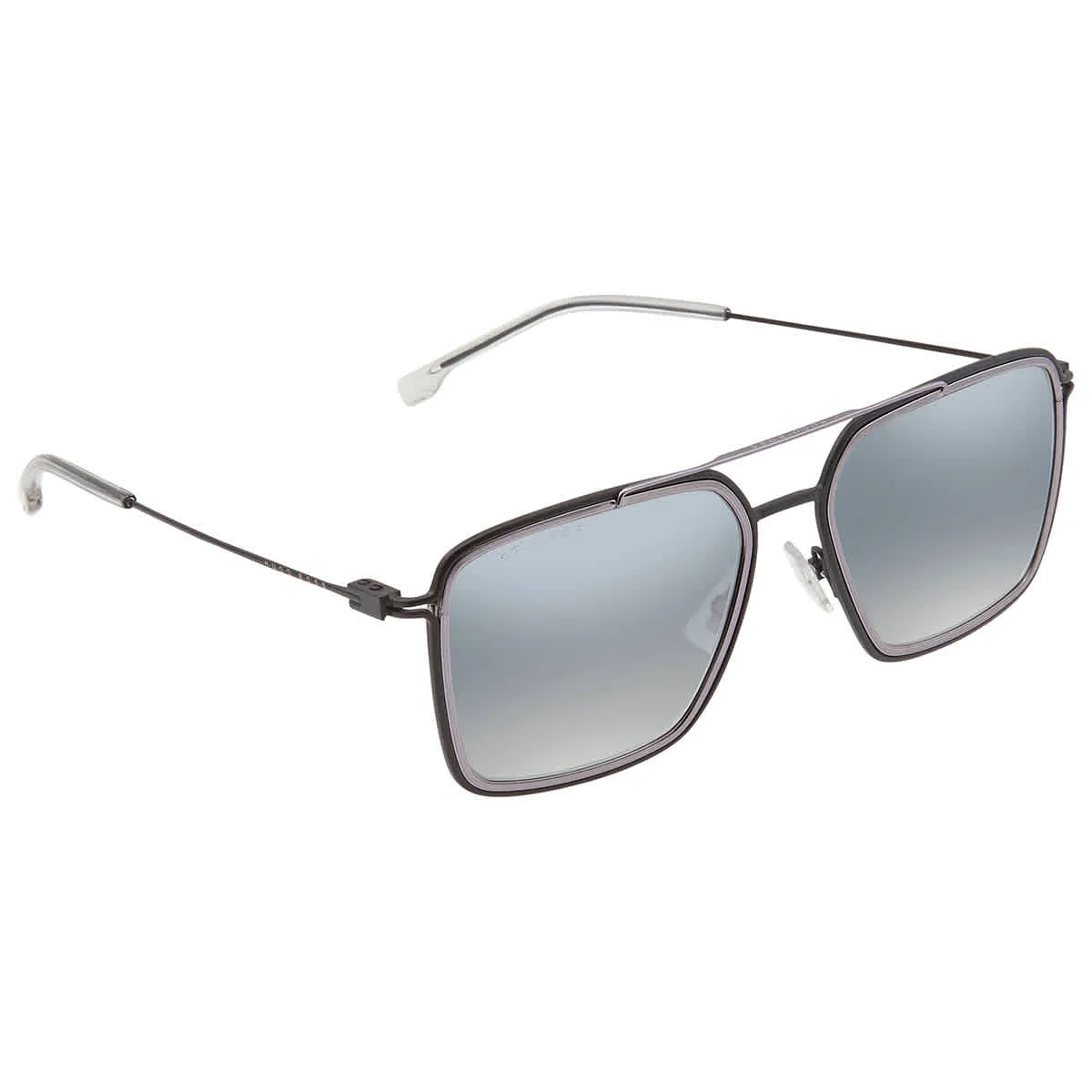 Hugo Boss Gradient Blue Mirror Square Men's Sunglasses B1191S 0TI7 55