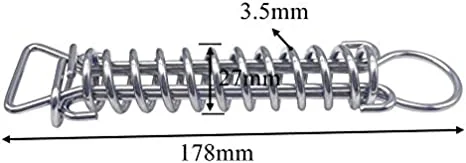 Poolzilla 10 Pack Safety Cover Stainless Steel Springs - Universal Fit - Made Of High Grade SS304