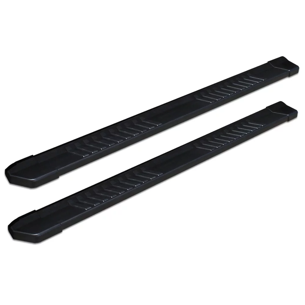 Raptor Series 2021-2023 Fits Ford Bronco 6in OEM Style Slide Track Running Boards Black Textured Aluminum 1703-0388BT