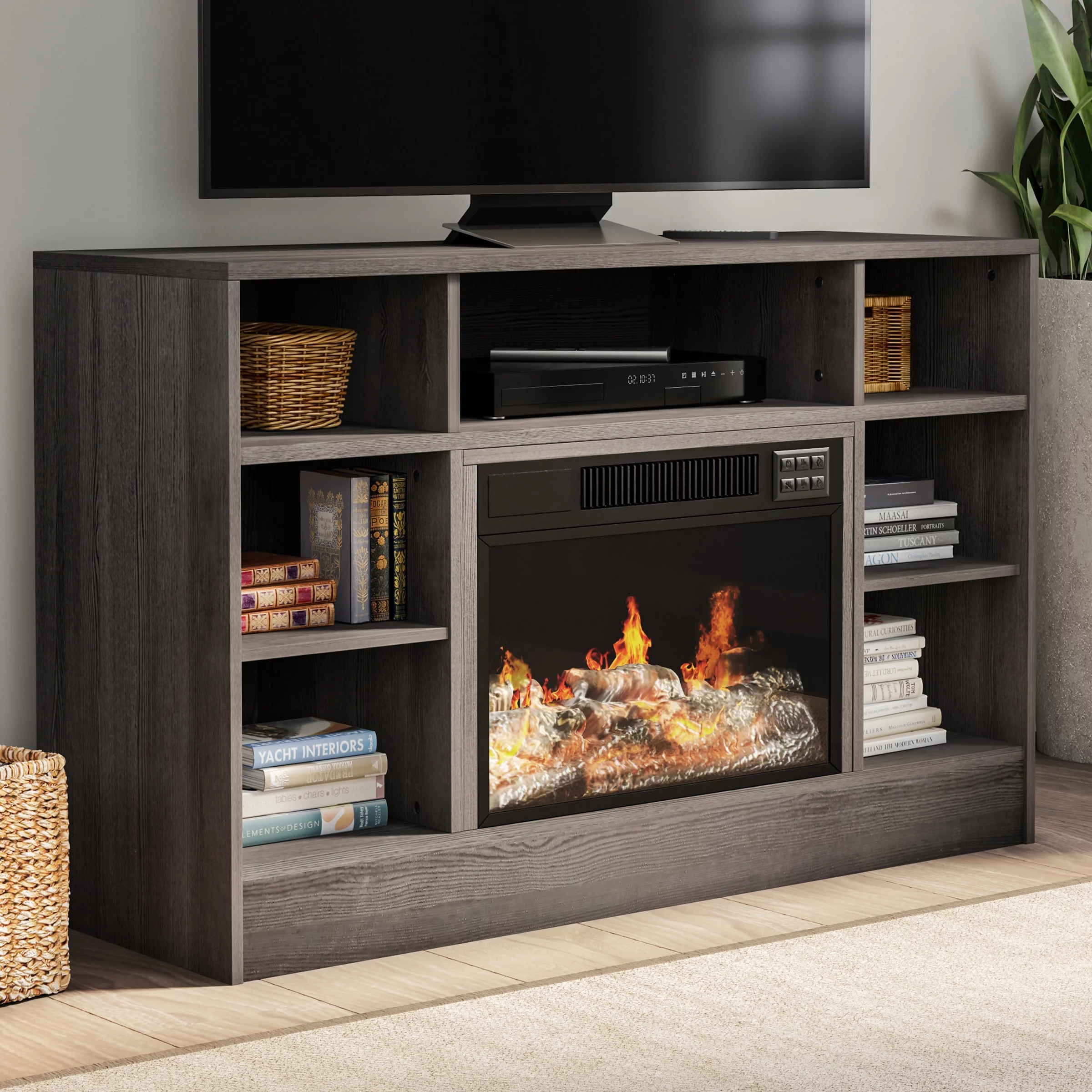 Northwest Fireplace TV Stand for TVs up to 48