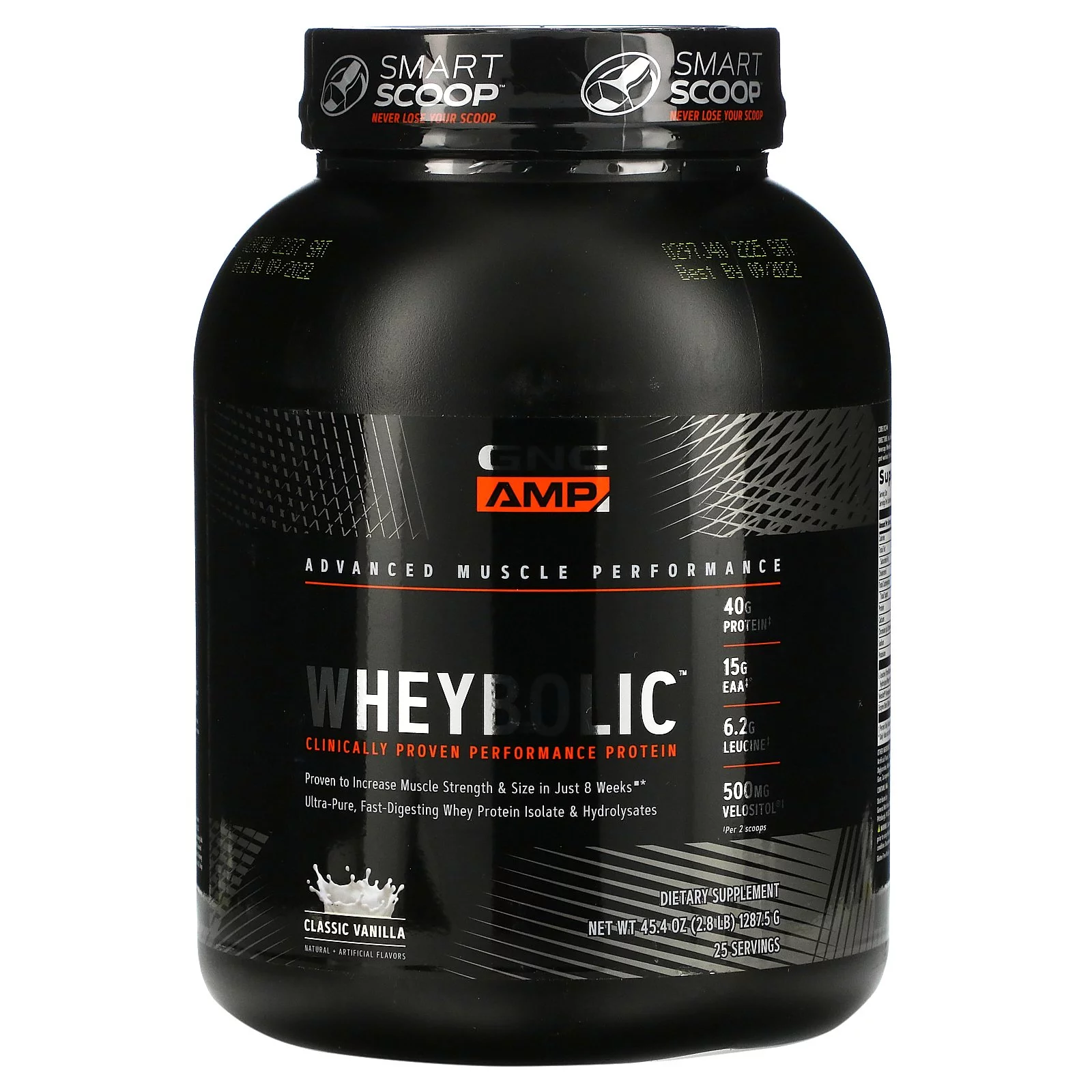 AMP, Wheybolic, Classic Vanilla,  2.8 lb (1287.5 g), GNC