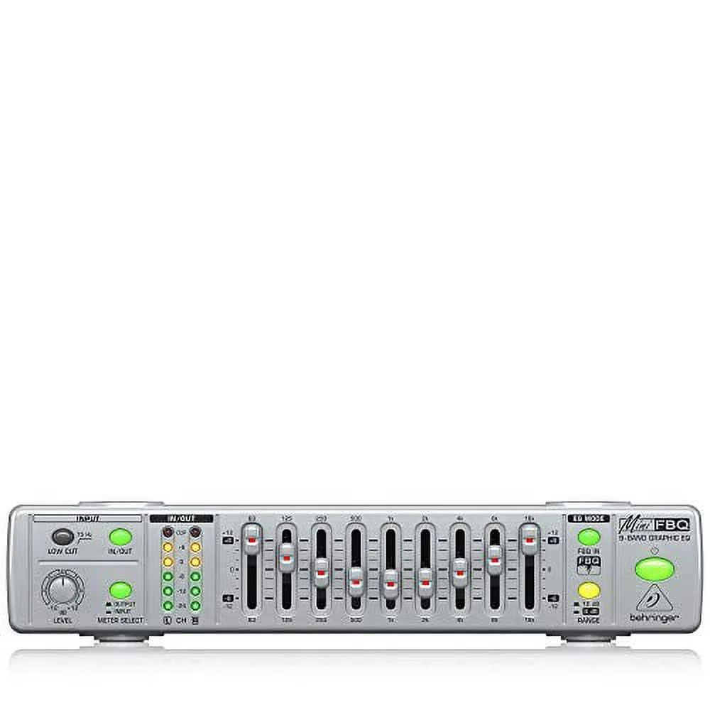 Behringer - FBQ800 - Compact 9-Band Graphic Equalizer with Feedback Detection System