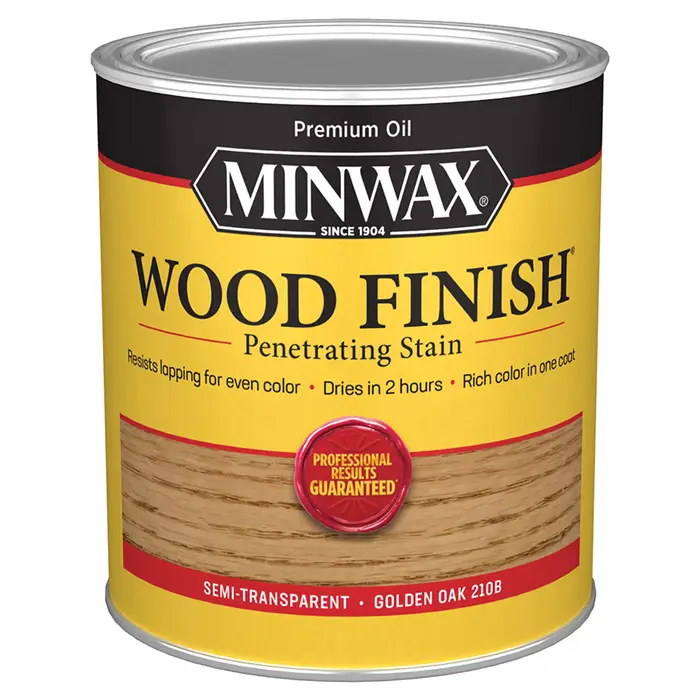 1 Qt Minwax 70001 Golden Oak Wood Finish Oil-Based Wood Stain
