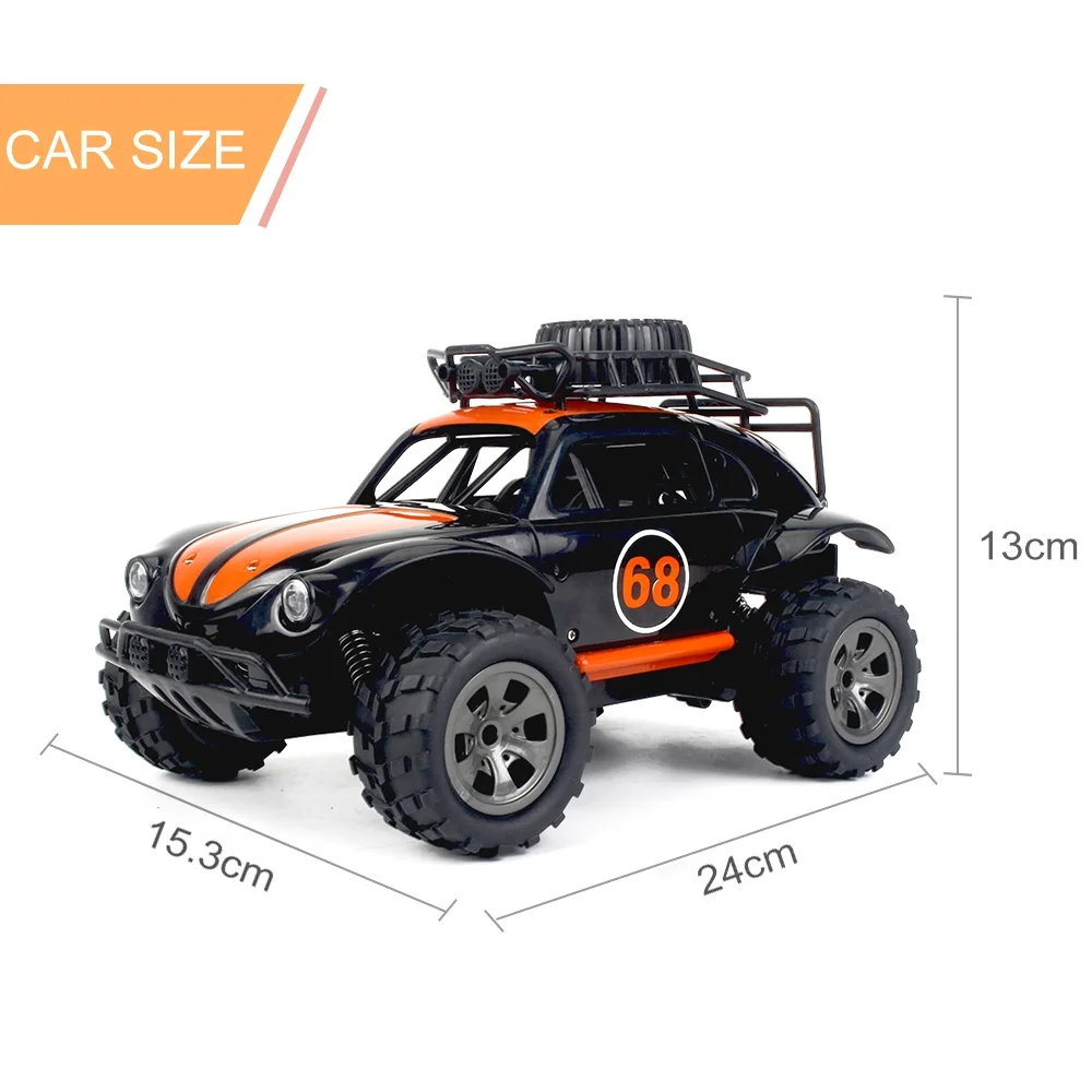 Carevas RC Car, Crawler Off-roadCar Kids 1/18 ScaleInfinite Speed2wd 1/18 Scale Off-road Infinite Speed Ky-1816a2wd Car Durable1/18 Car Ky-1816aFunien Ky-1816a Qinquan