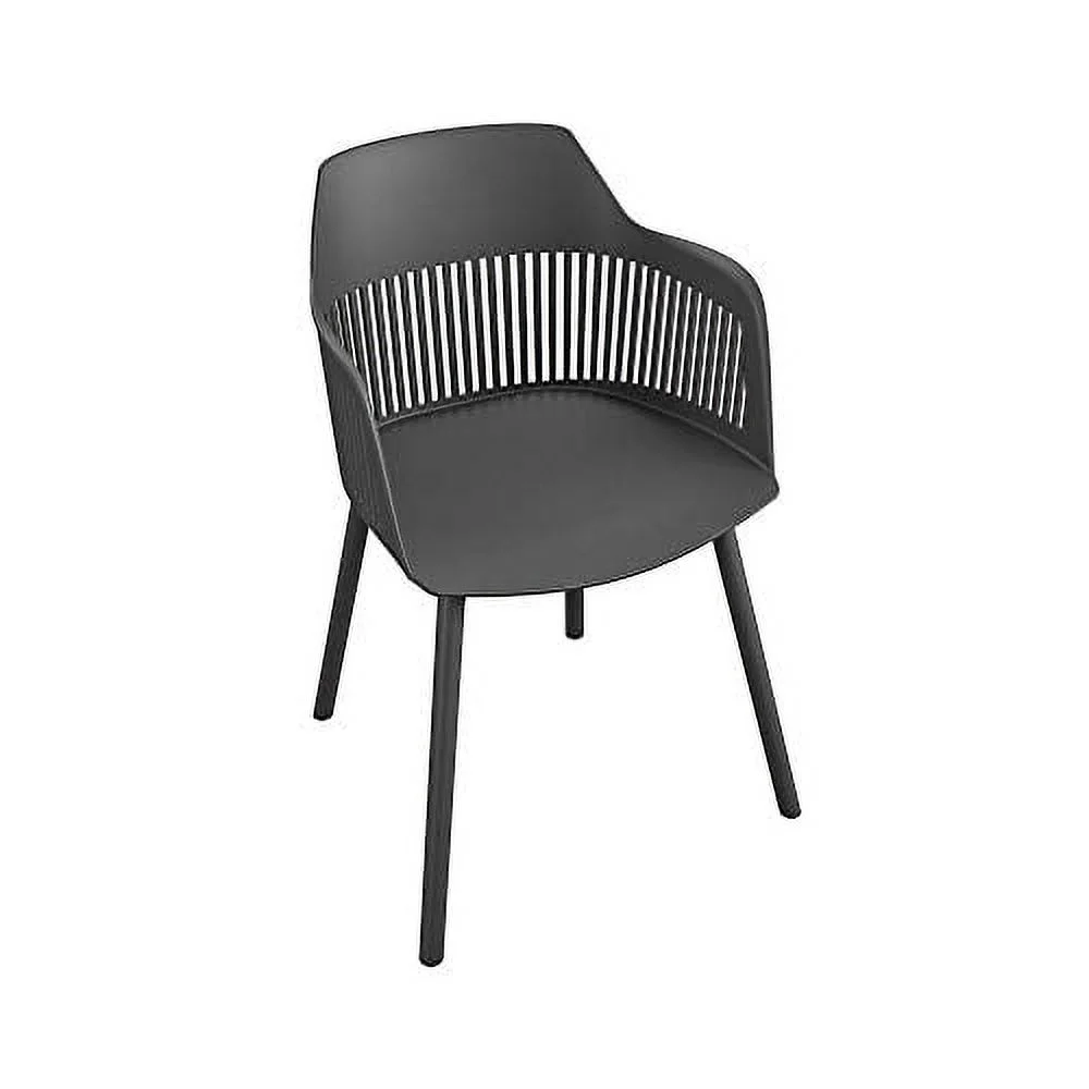 Cosco Camelo Black Resin Dining Chair (Set of 2) 87212BLK2E