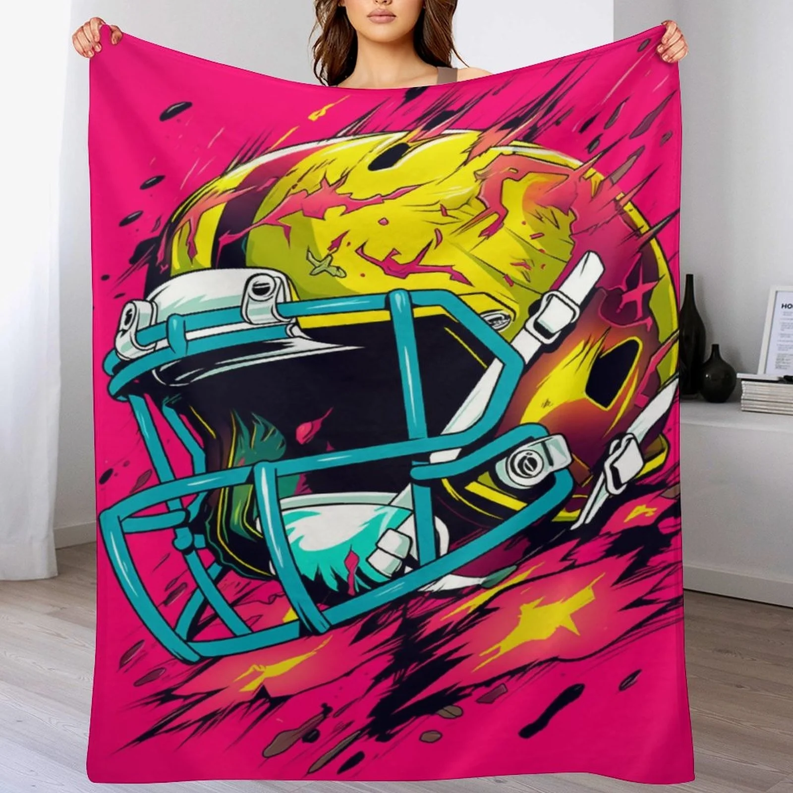 Tassel Throw Blanket Blanket Super Soft Flannel All Season Lightweight Living Room/Bedroom Warming Blanket 130x150cm Thank You Gifts