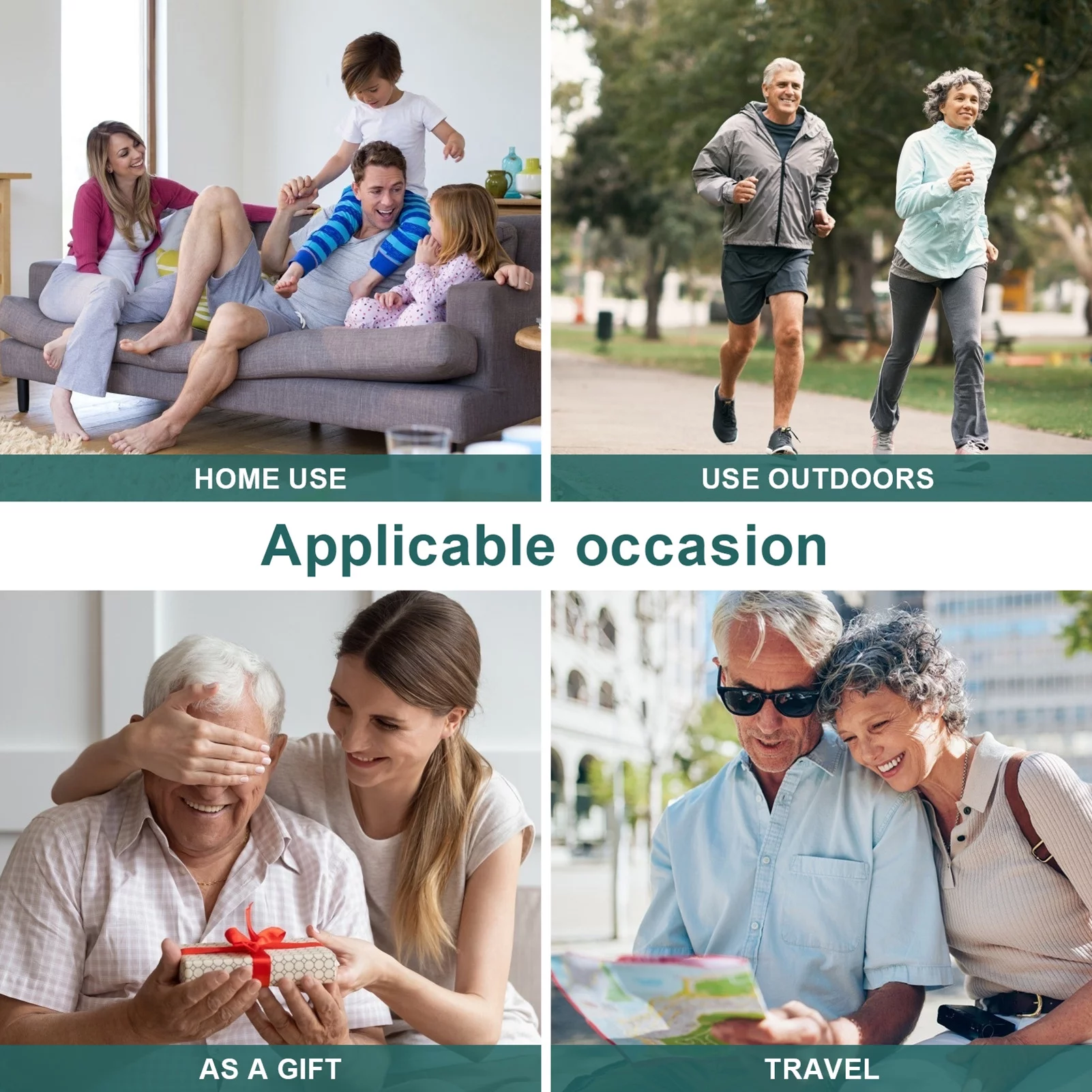 Yabuy OWSOO Portable Electronic Sphygmomanometer LCD Display Accurate Measurement Household Arm Band Tester