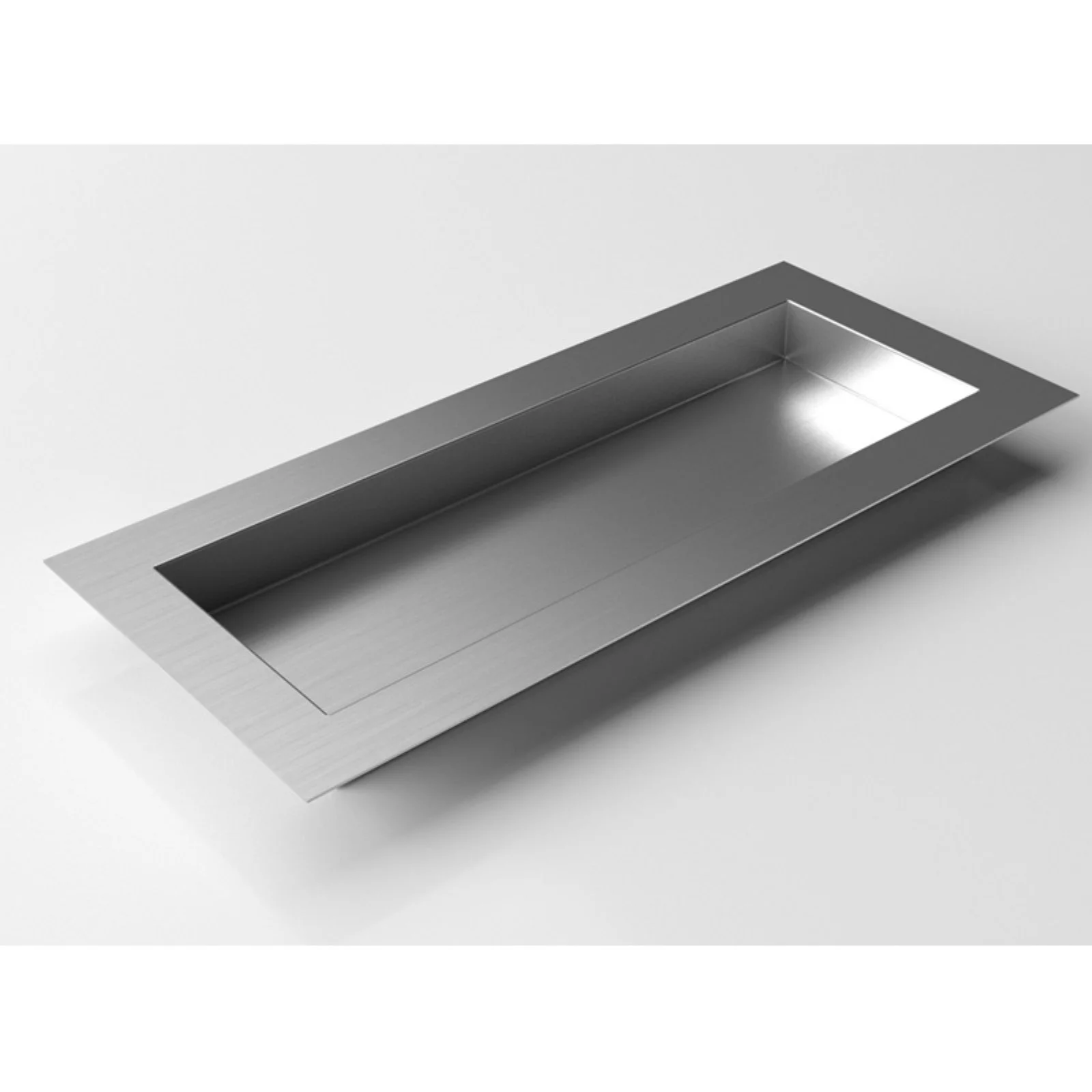 Veradek Geo Series Flat Planter - Stainless Steel