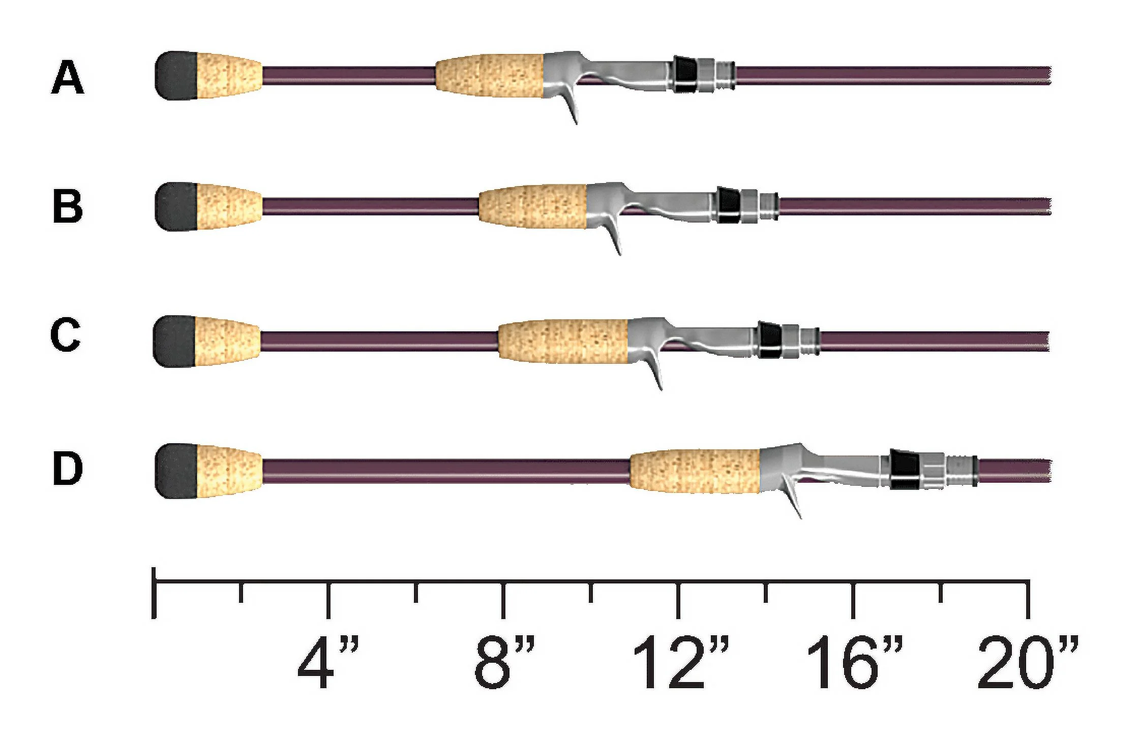 Refurbished St.Croix Mojo Bass Casting Rods, Med-Hvy/Fast (2pc Rod), 7' 1''
