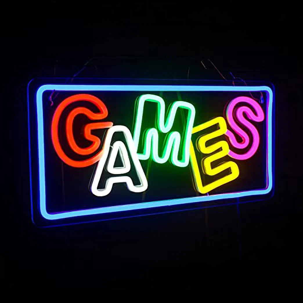 WX&YH Games LED Neon Light Signs USB Power for Bedroom Home Men's Cave Bar Wedding Party Decoration