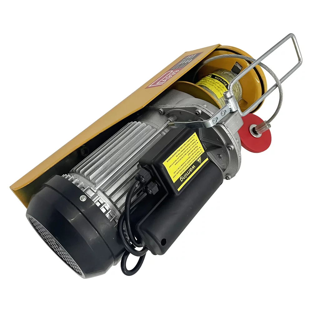 INTSUPERMAI Electric Capstan Winches 2000lbs Lift Hoist Crane Garage Ceiling Pully Winch 220V