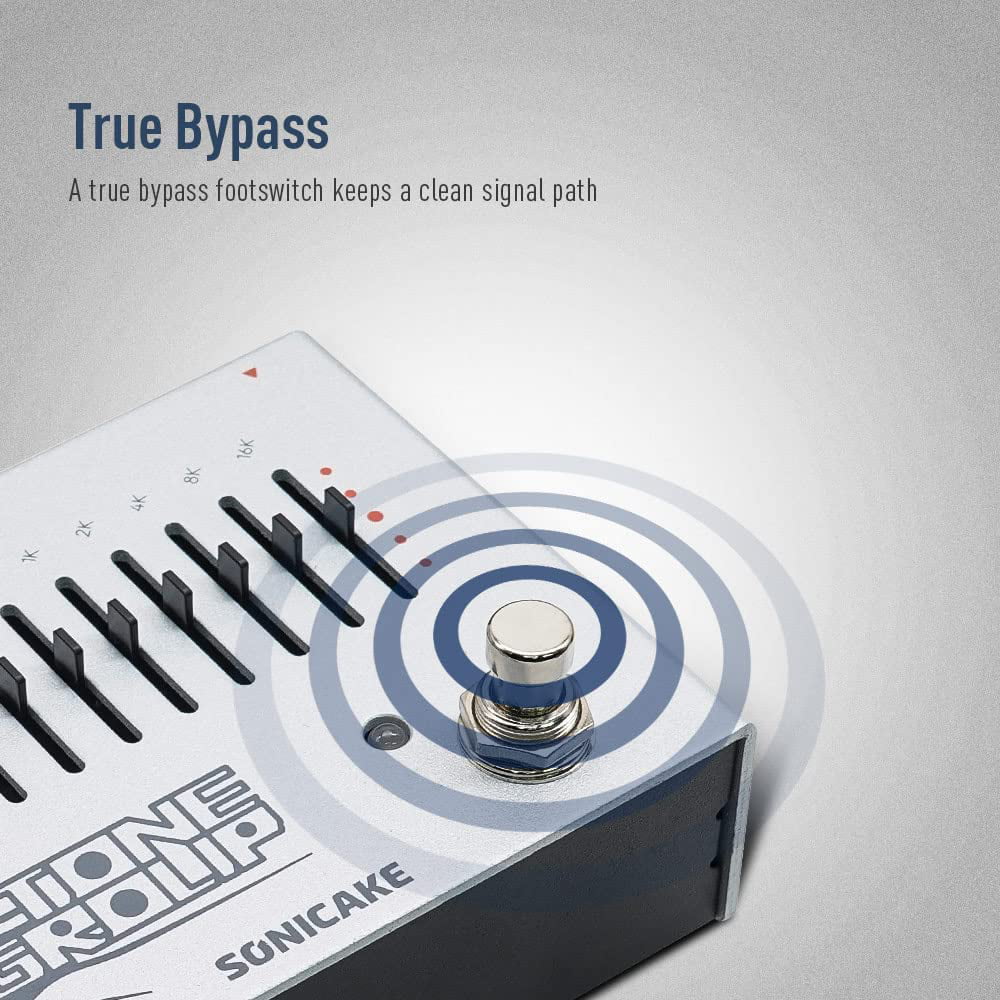 SONICAKE Tone Group 10-Band EQ Equalizer Guitar Bass Effects Pedal