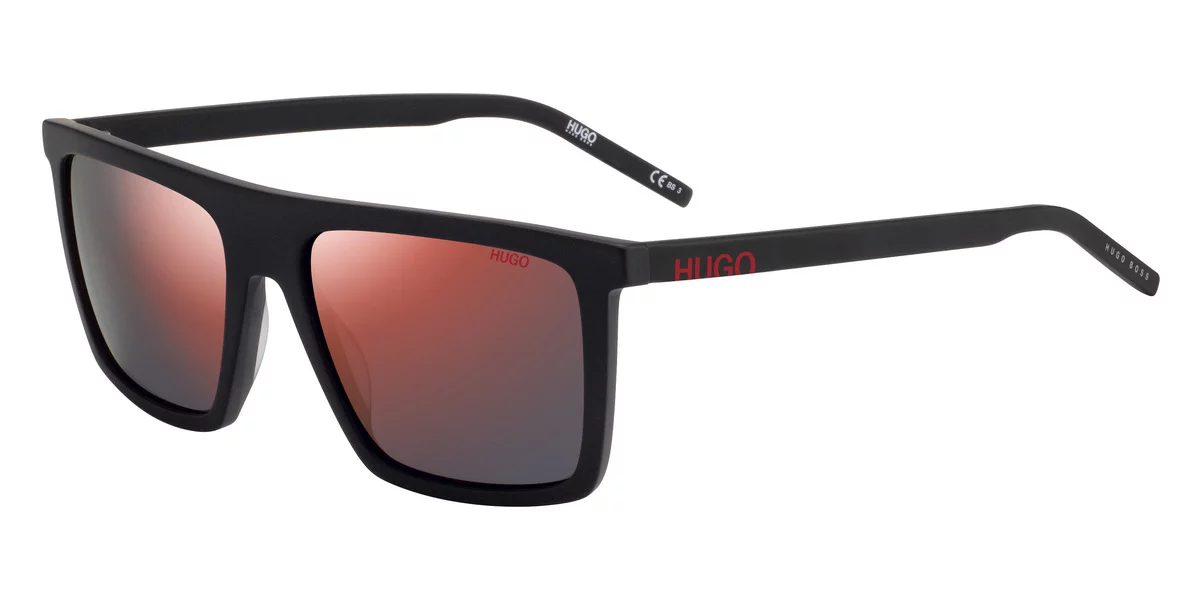 Hugo by Hugo Boss Men's Matte Black Rectangle Sunglasses HG1054S 0003 AO