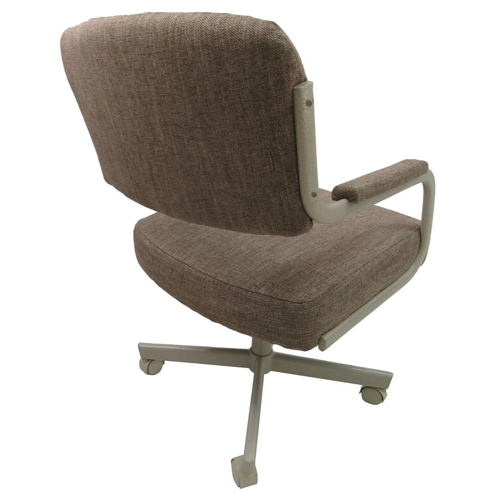 Pemberly Row Modern Set of 4 - Swivel Metal Caster Dining Chairs