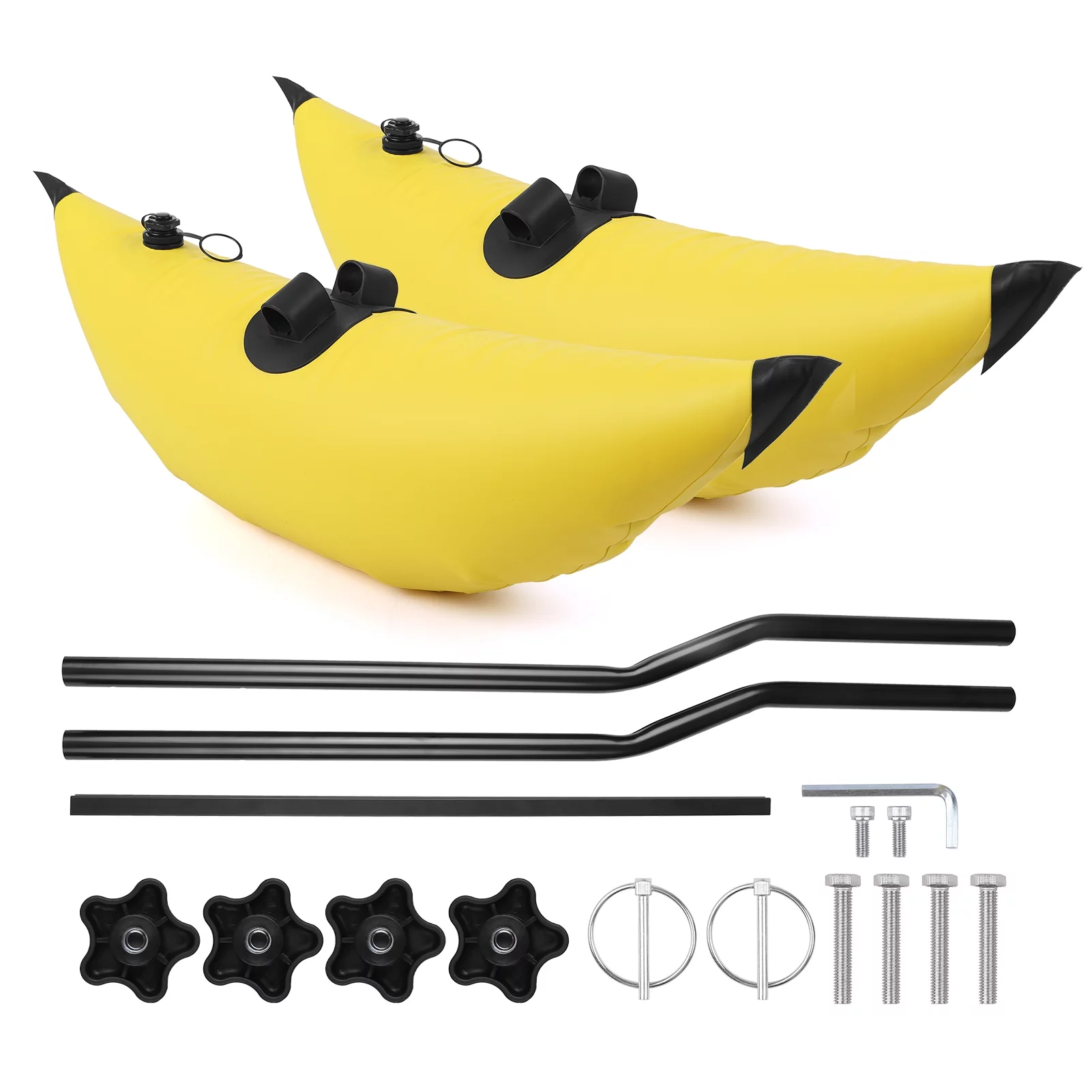 ametoys Kayak PVC Inflatable Outrigger Float with Sidekick Arms Rod Kayak Boat Fishing Standing Float Stabilizer System Kit