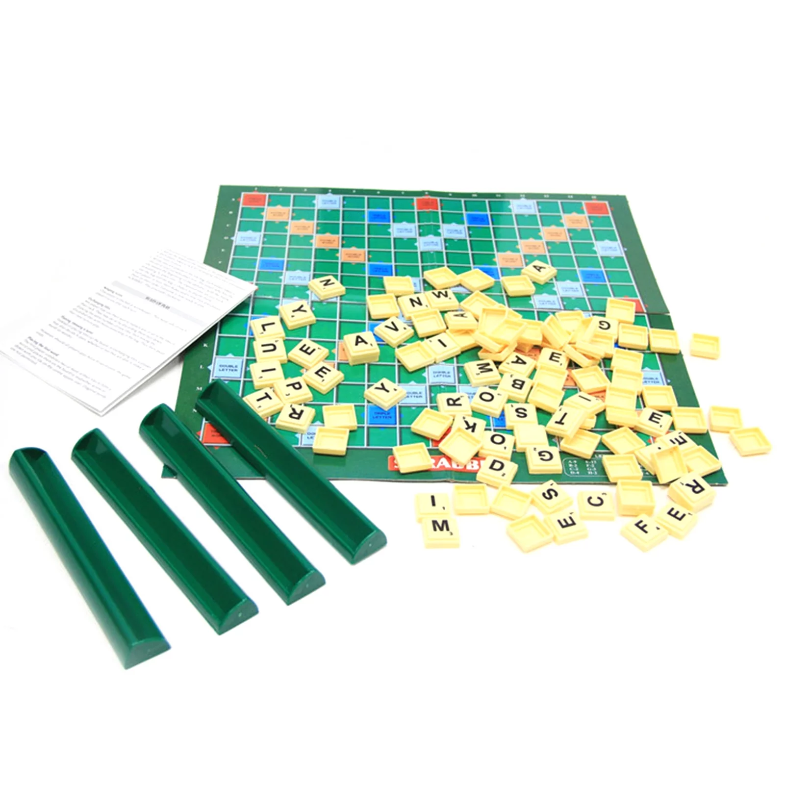 Arealer 100PCS English Spelling and Word Game Crossword Scrabble Matching Letter Table Game for Crafts Letters Education Games and DIY Birthday Anniversary Gift for All Ages Kids Adults