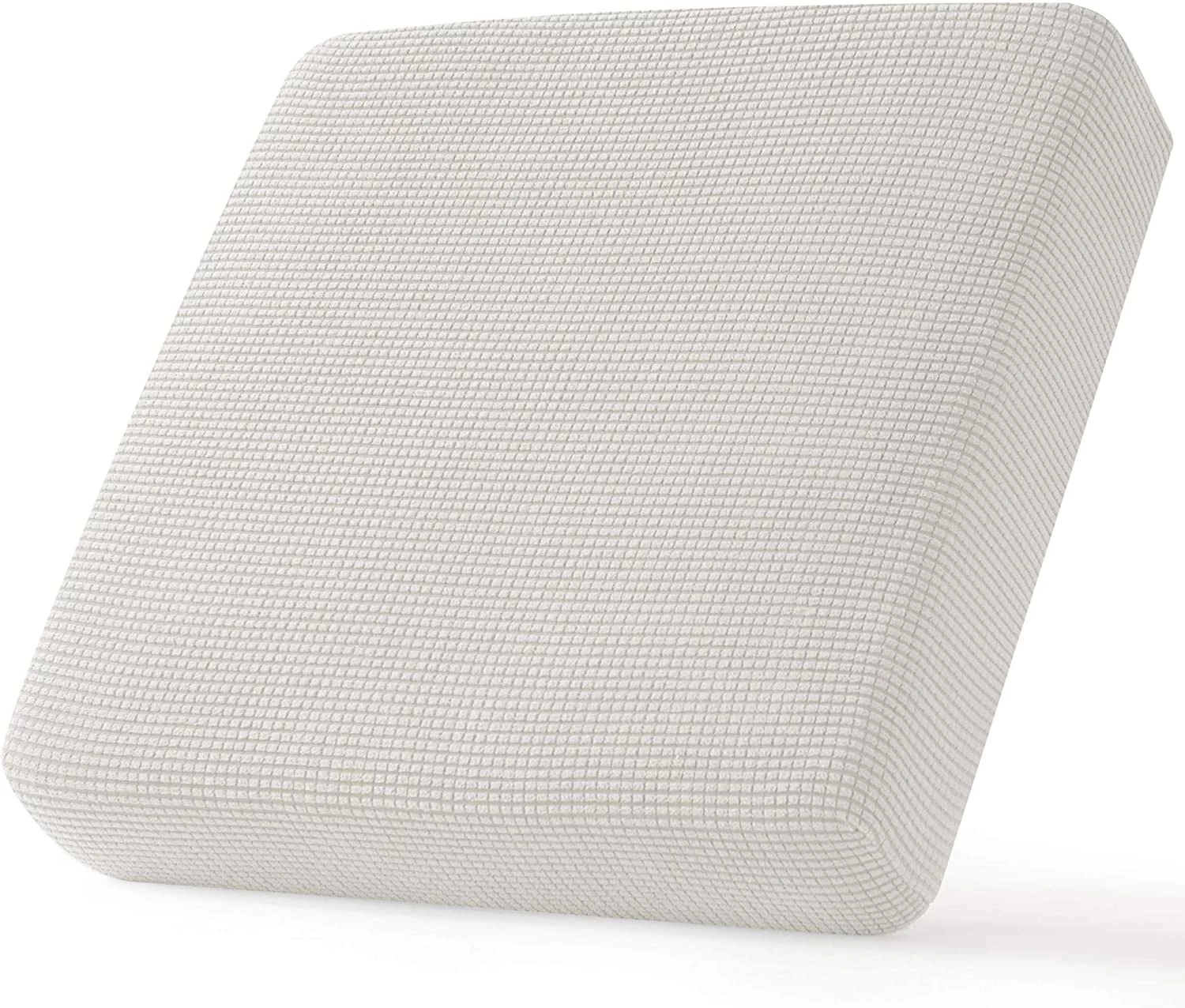 CHUN YI Spandex Stretch Couch Cushion Covers Sofa Seat Slipcovers (Chair, IvoryWhite)