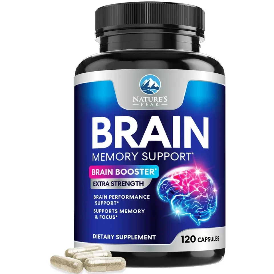 Brain Supplement for Memory & Focus Support 120 capsules