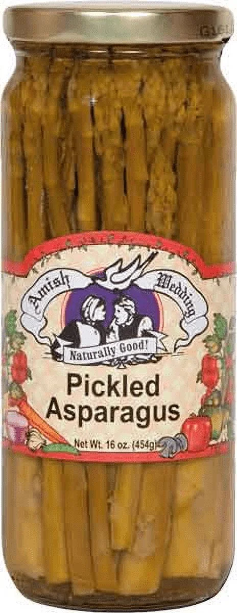 Amish Wedding Naturally Good Pickled Asparagus,  2-Pack 16 oz. Jars