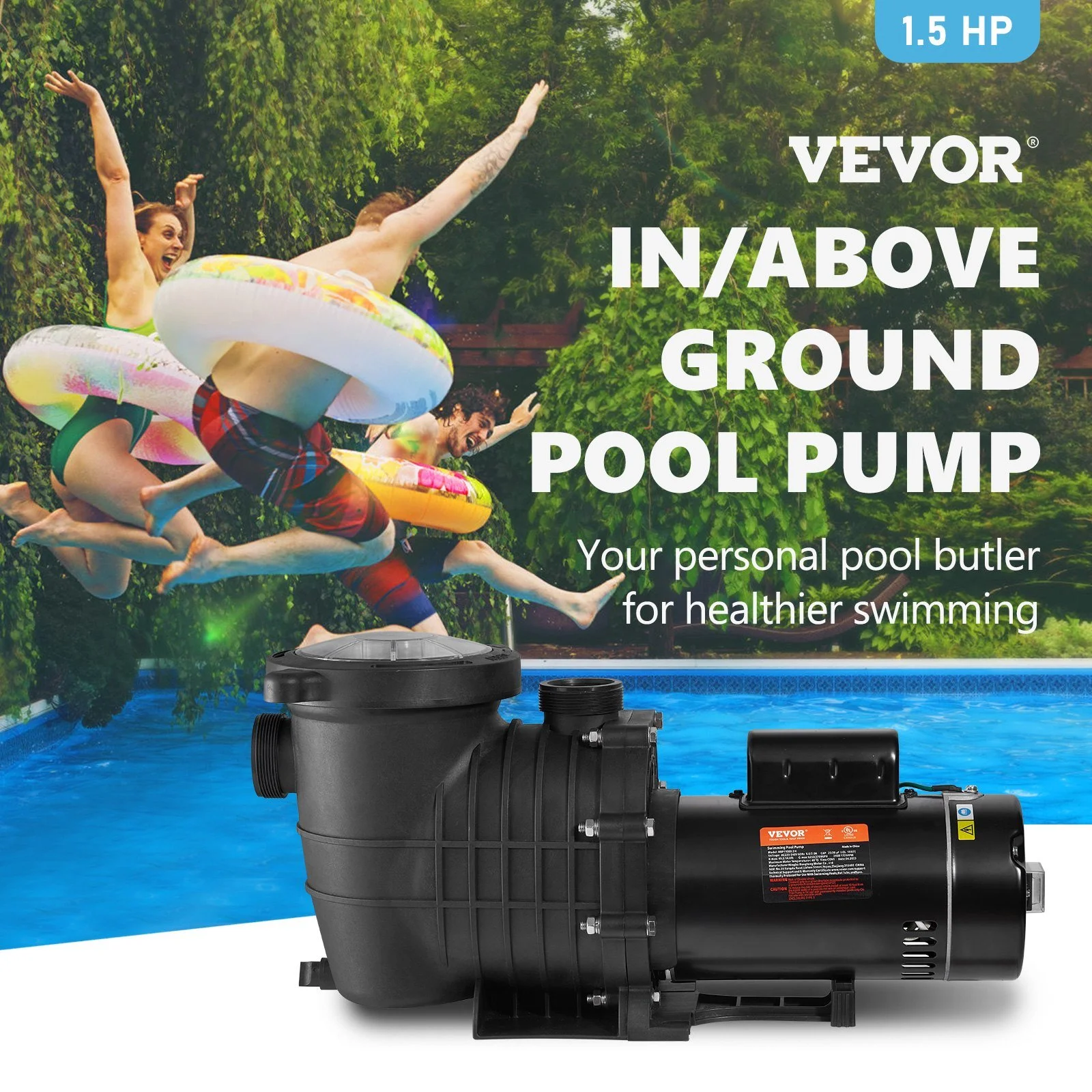 Vevor  1.5HP 230V Pool Pump